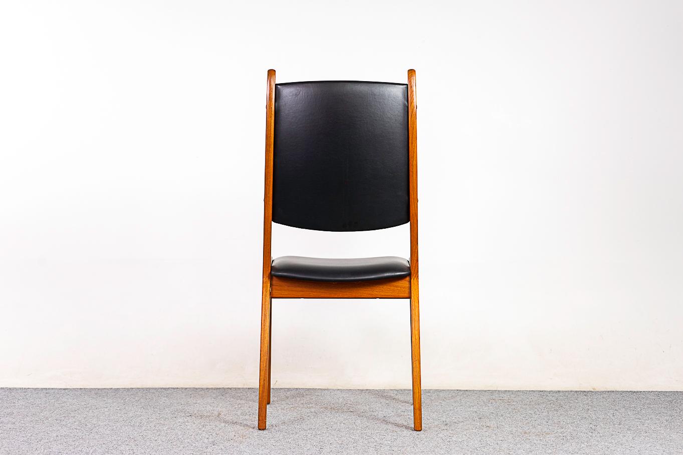 6 Teak Danish Modern Dining Chairs For Sale 5