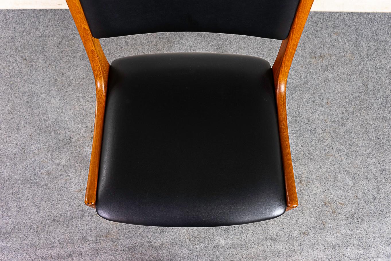 6 Teak Danish Modern Dining Chairs For Sale 1