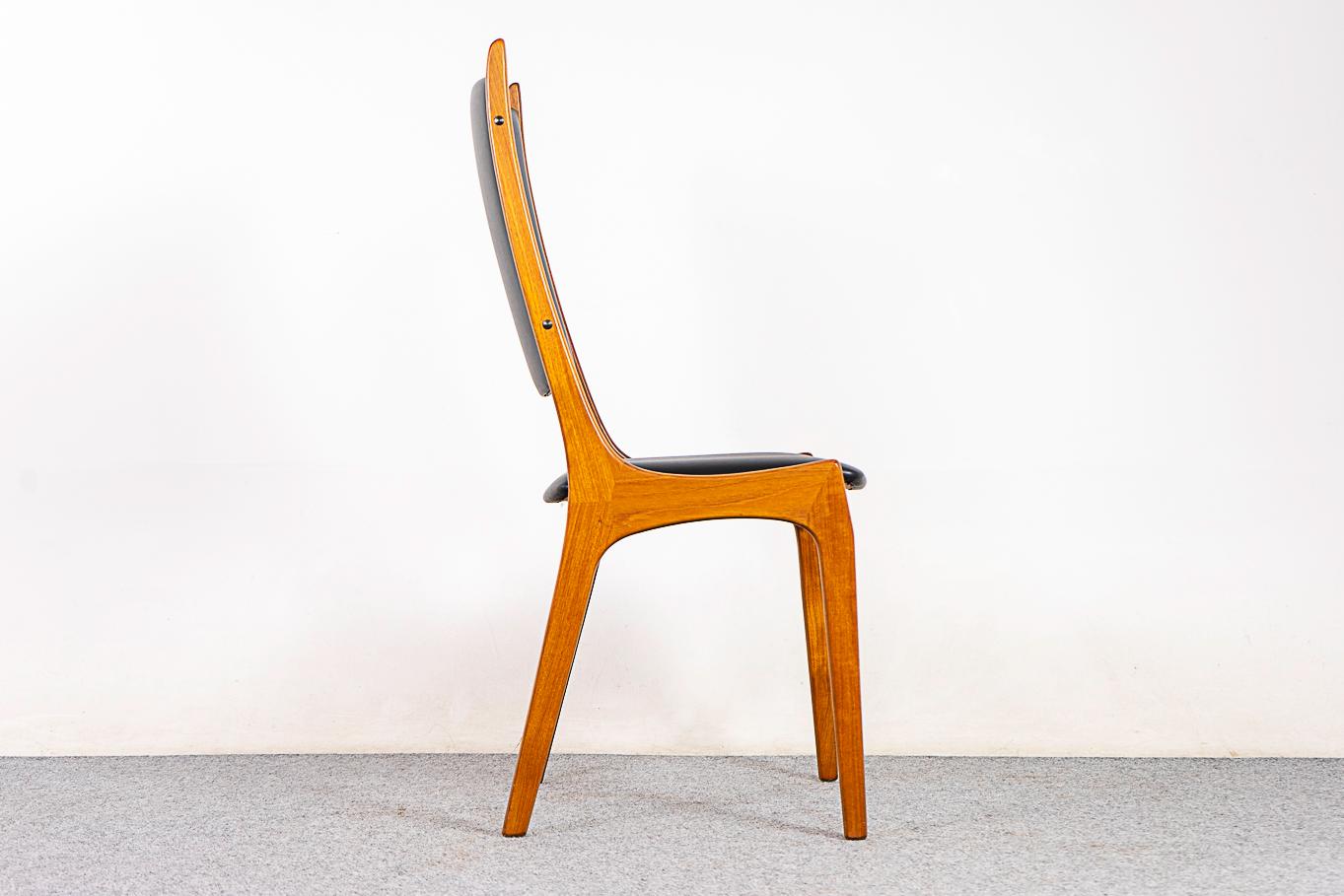 6 Teak Danish Modern Dining Chairs For Sale 4