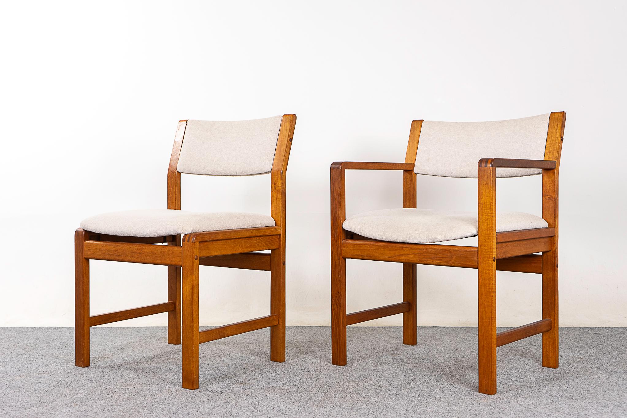 Danish 6 Teak Dining Chairs For Sale