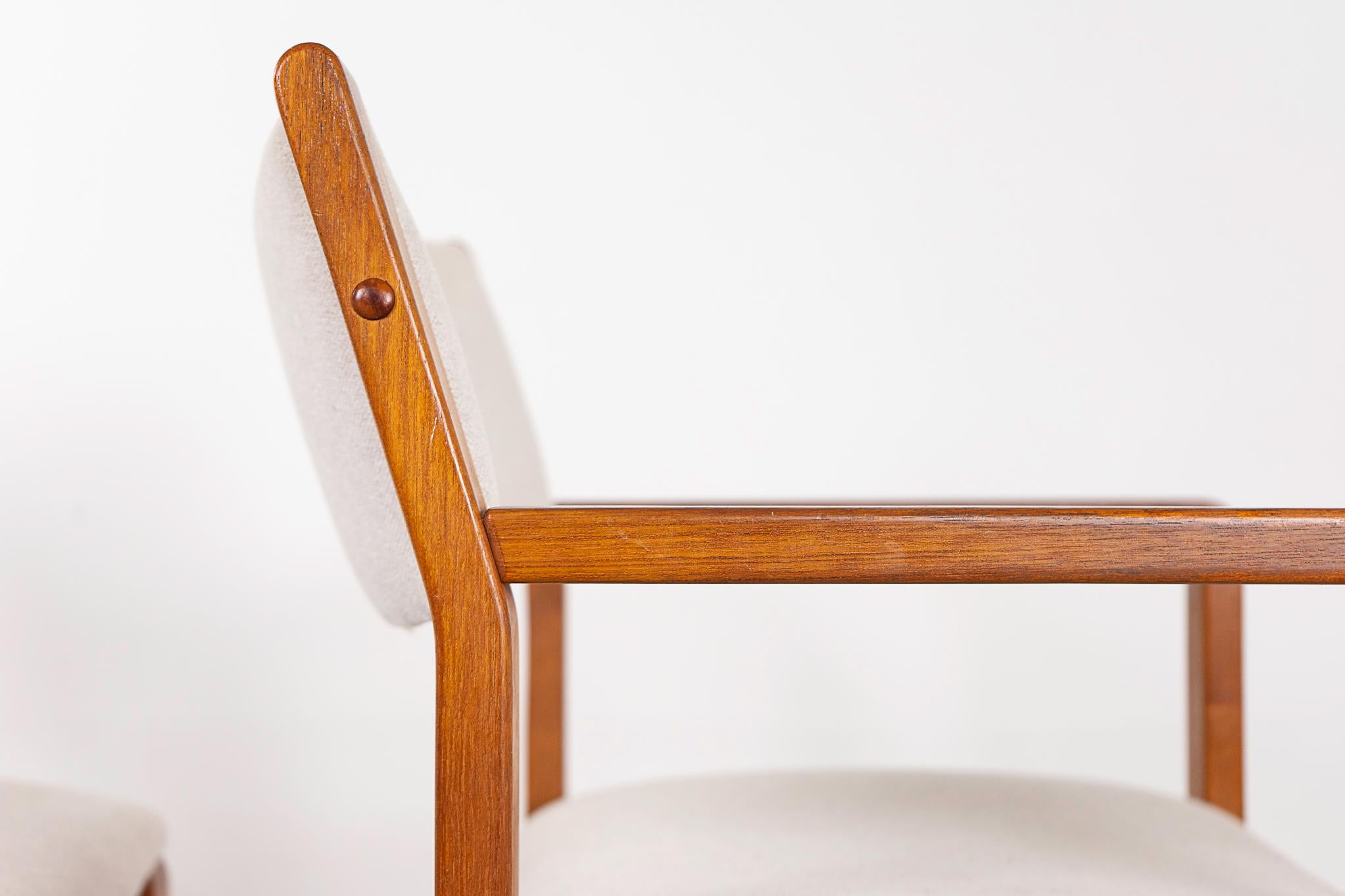 6 Teak Dining Chairs For Sale 3