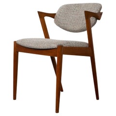 6 Teak Mid-Century Modern Kai Kristiansen "Model 42" Dining Chairs