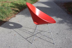 6 chaises de salle à manger rouges Thonet S664 d'Eddie Harlis, 1954
