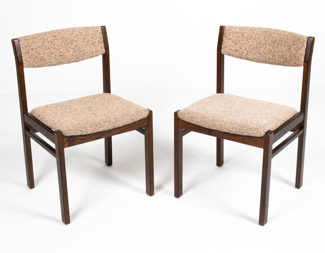 Stained (6) Thorsø Model 6 Danish Mid-Century Oak Dining Chairs For Sale
