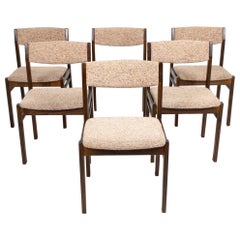 (6) Thorsø Model 6 Danish Mid-Century Oak Dining Chairs