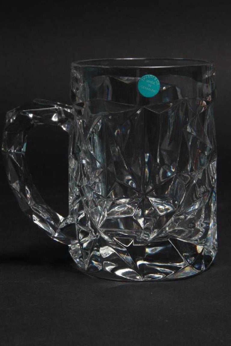 6 Tiffany and Co. Crystal Beer Mugs at 1stDibs