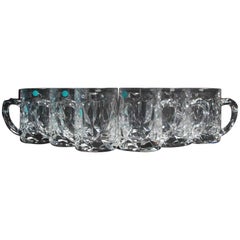 6 Tiffany & Co. Crystal Beer Mugs