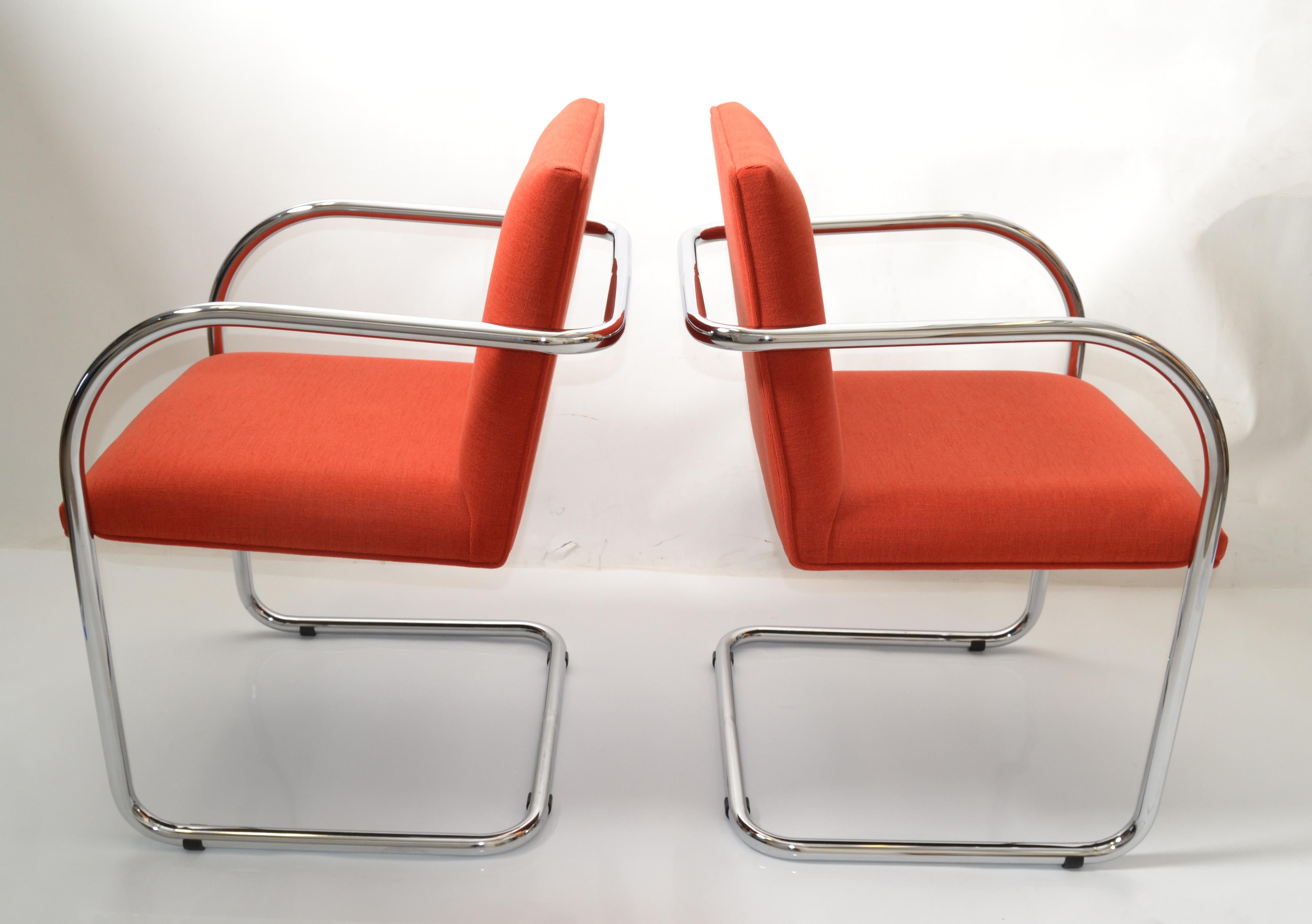 6 fauteuils tubulaires Ludwig Mies van der Rohe Brno de Gordon International, 1979 en vente 2