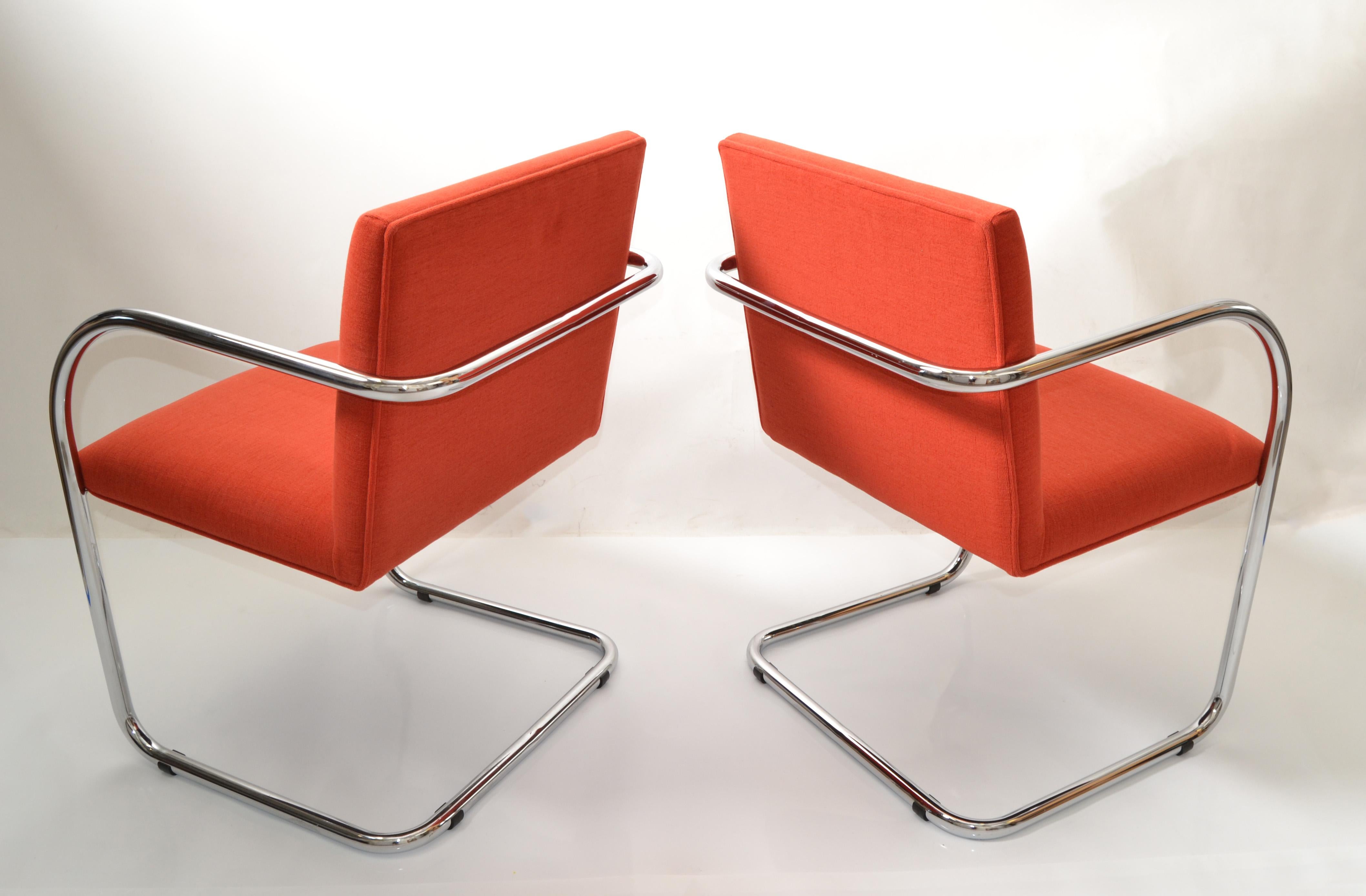 6 fauteuils tubulaires Ludwig Mies van der Rohe Brno de Gordon International, 1979 en vente 3