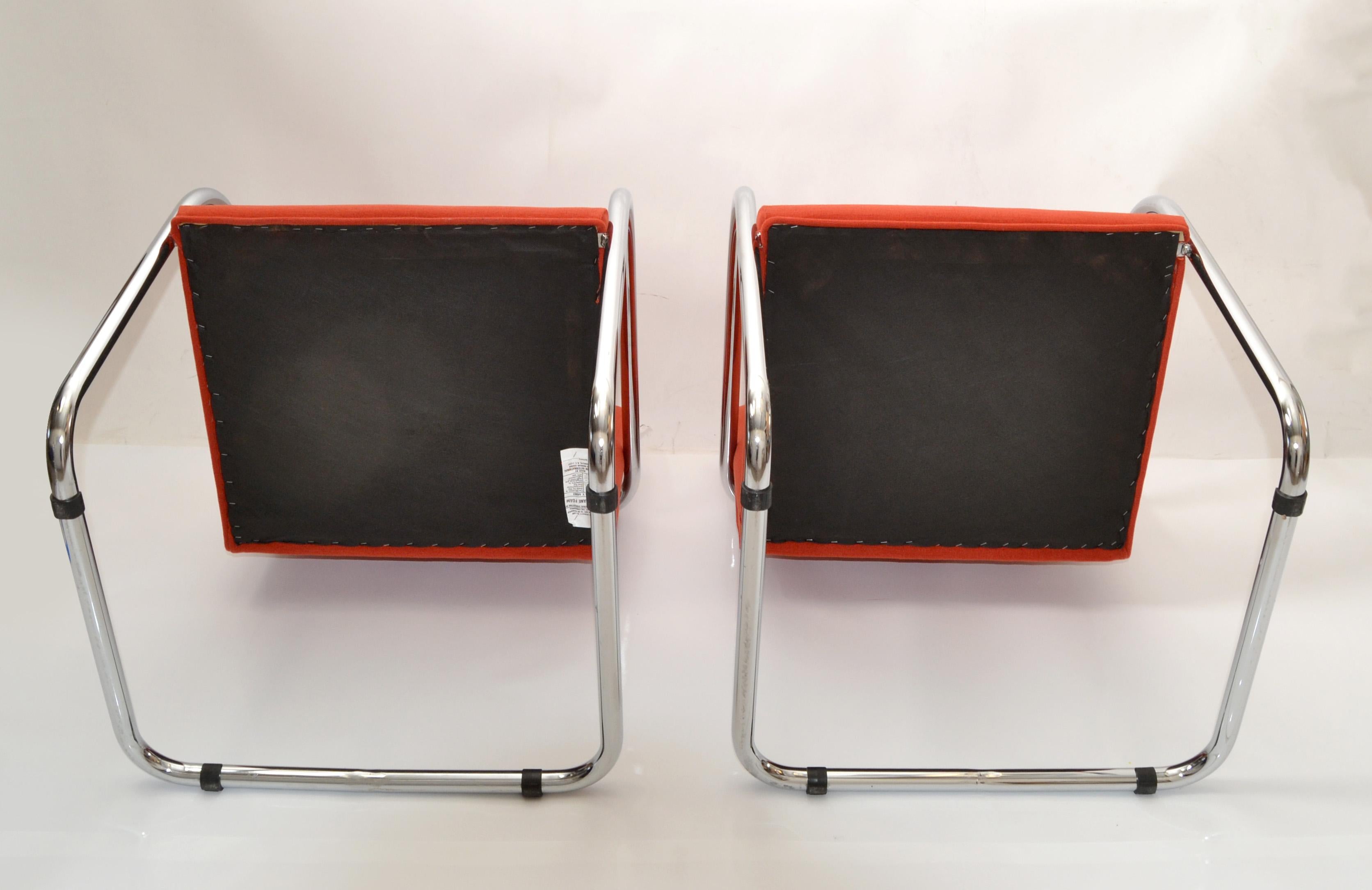 6 fauteuils tubulaires Ludwig Mies van der Rohe Brno de Gordon International, 1979 en vente 5