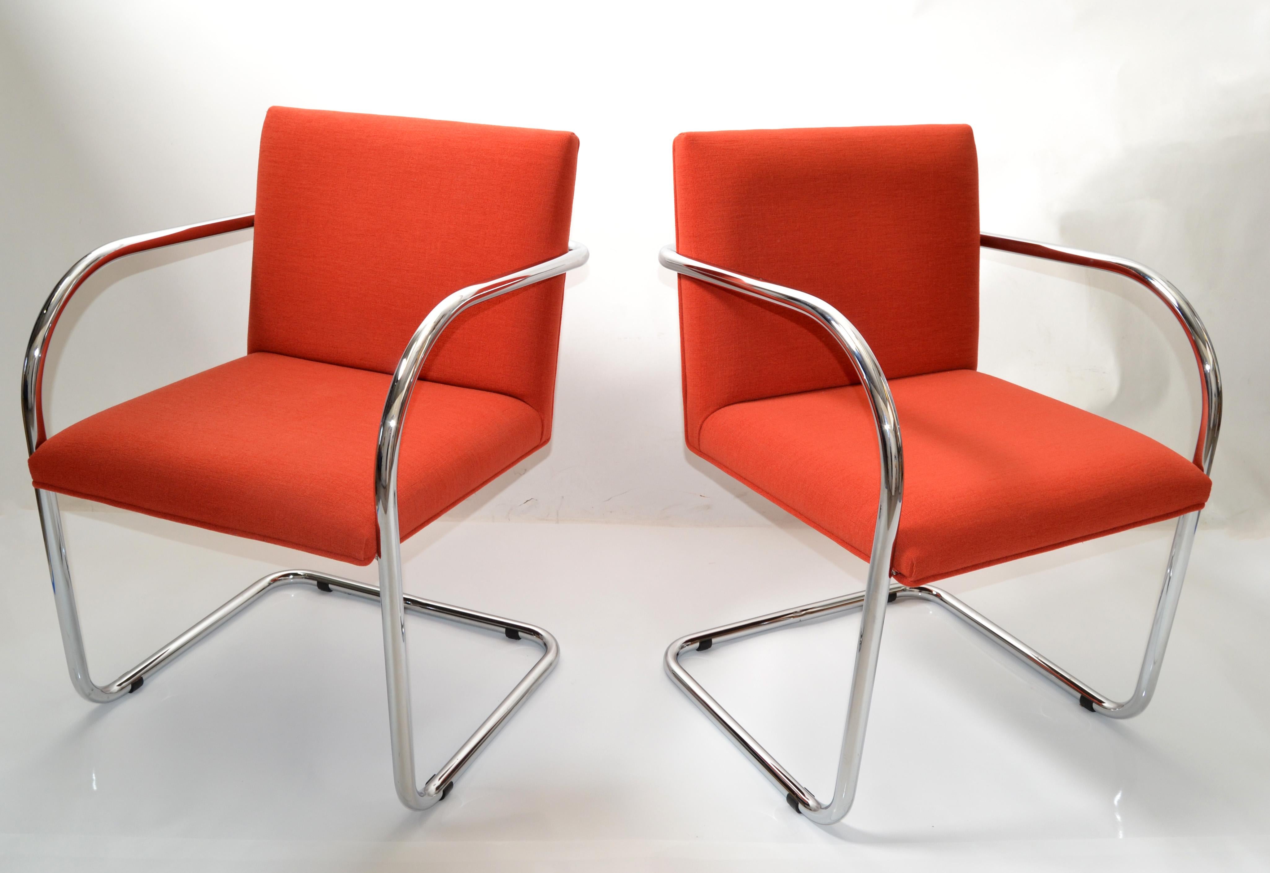 6 fauteuils tubulaires Ludwig Mies van der Rohe Brno de Gordon International, 1979 en vente 1
