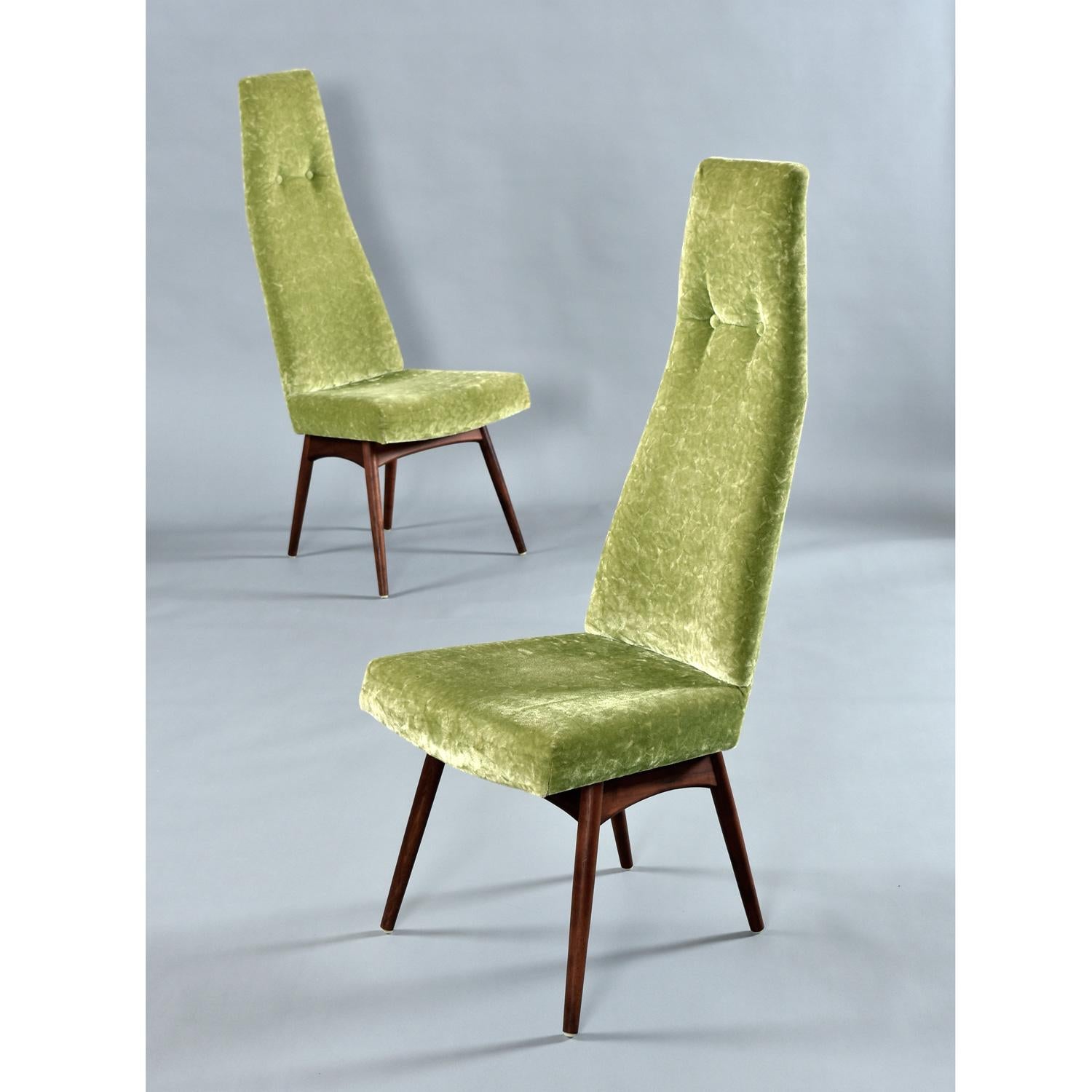 Adrian Pearsall für Craft Associates Regal Große moderne getuftete Esszimmerstühle im Angebot 2