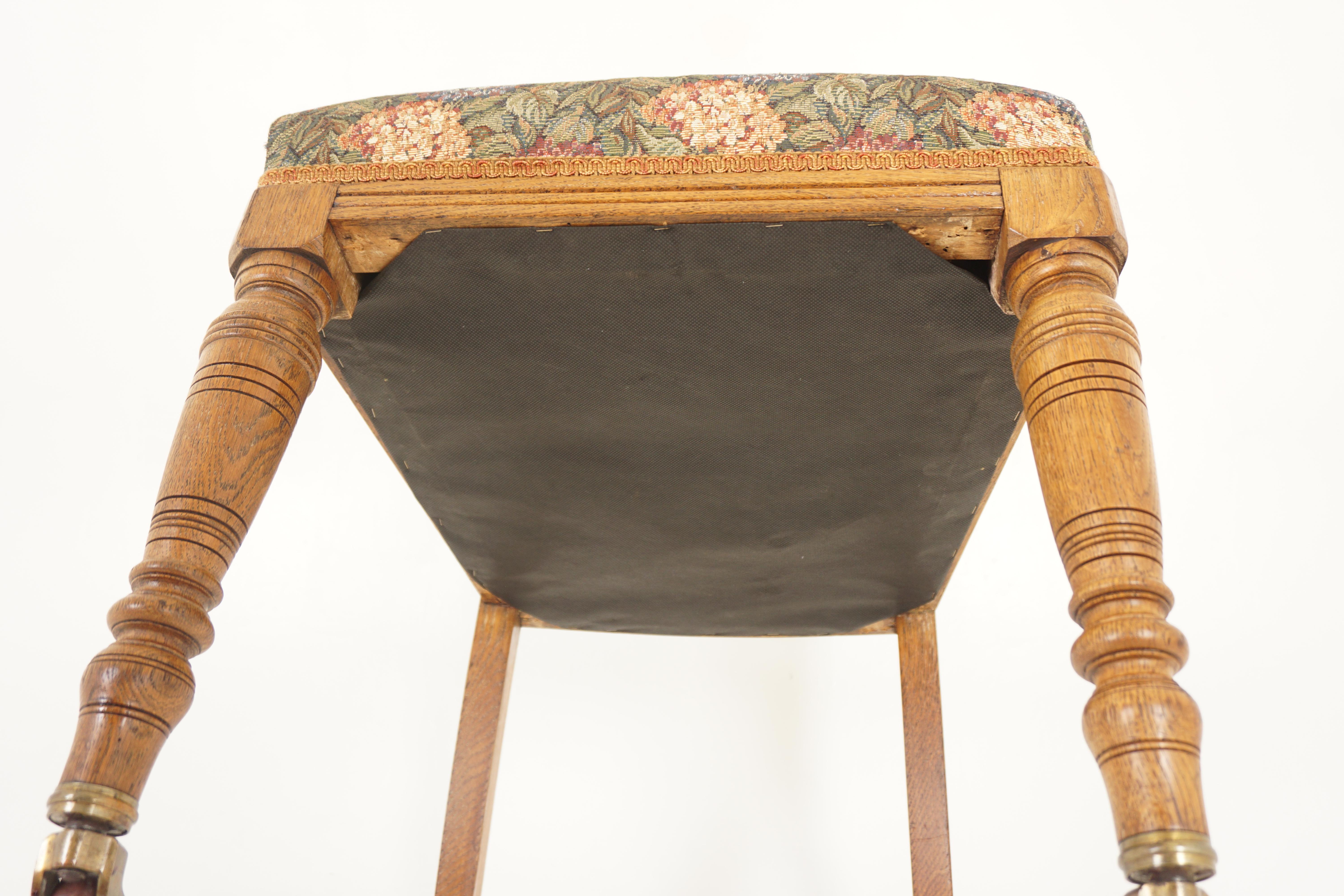 6 chaises de salle à manger victoriennes tapissées, Écosse 1880, H1169 en vente 2