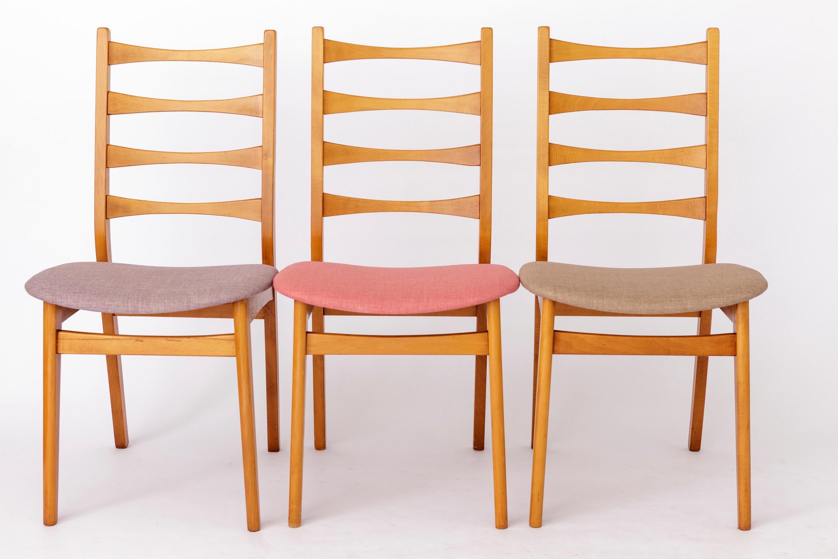 Mid-Century Modern 6 Vintage Chairs 1960s-1970s Germany For Sale
