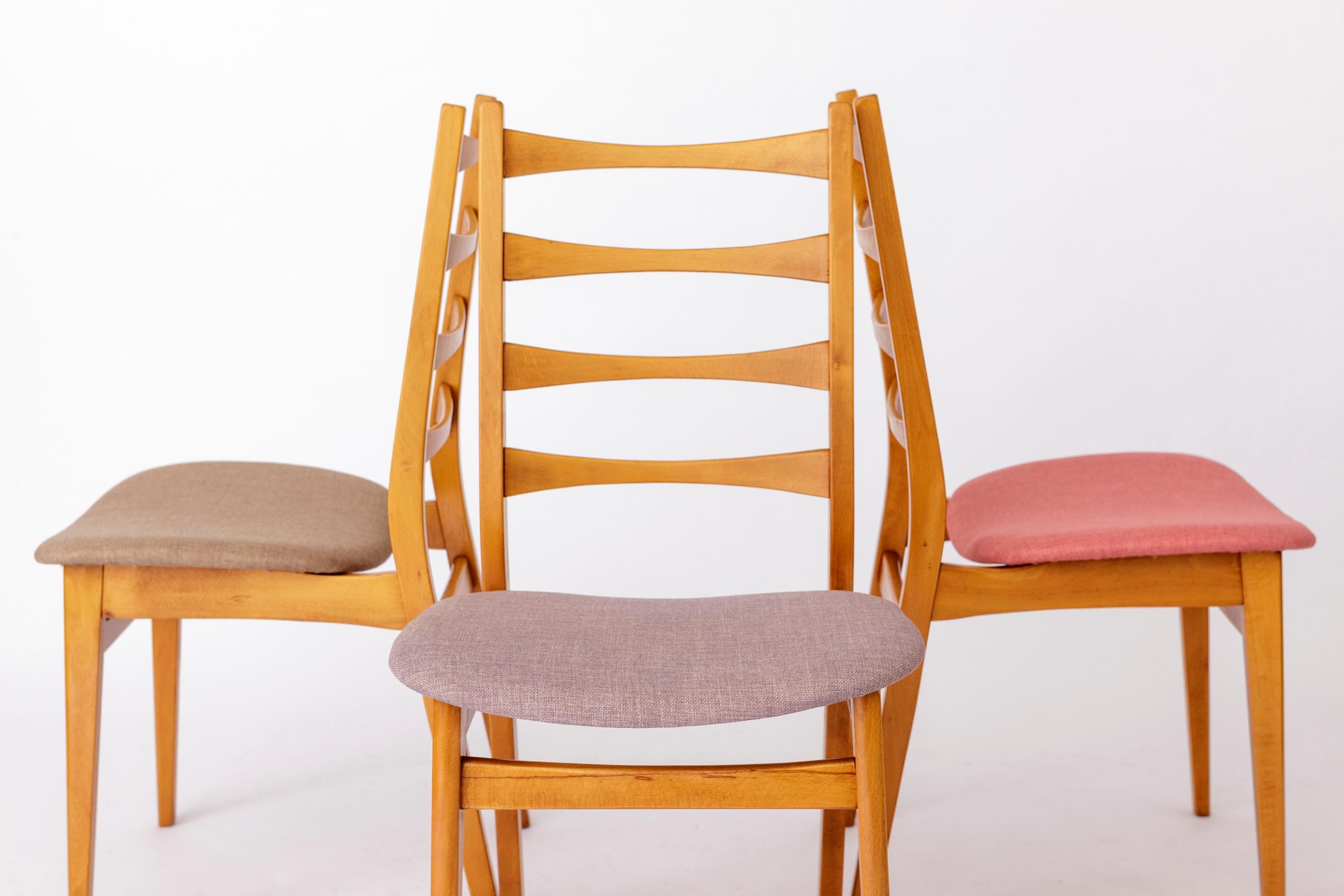 Mid-20th Century 6 Vintage Chairs 1960s-1970s Germany For Sale