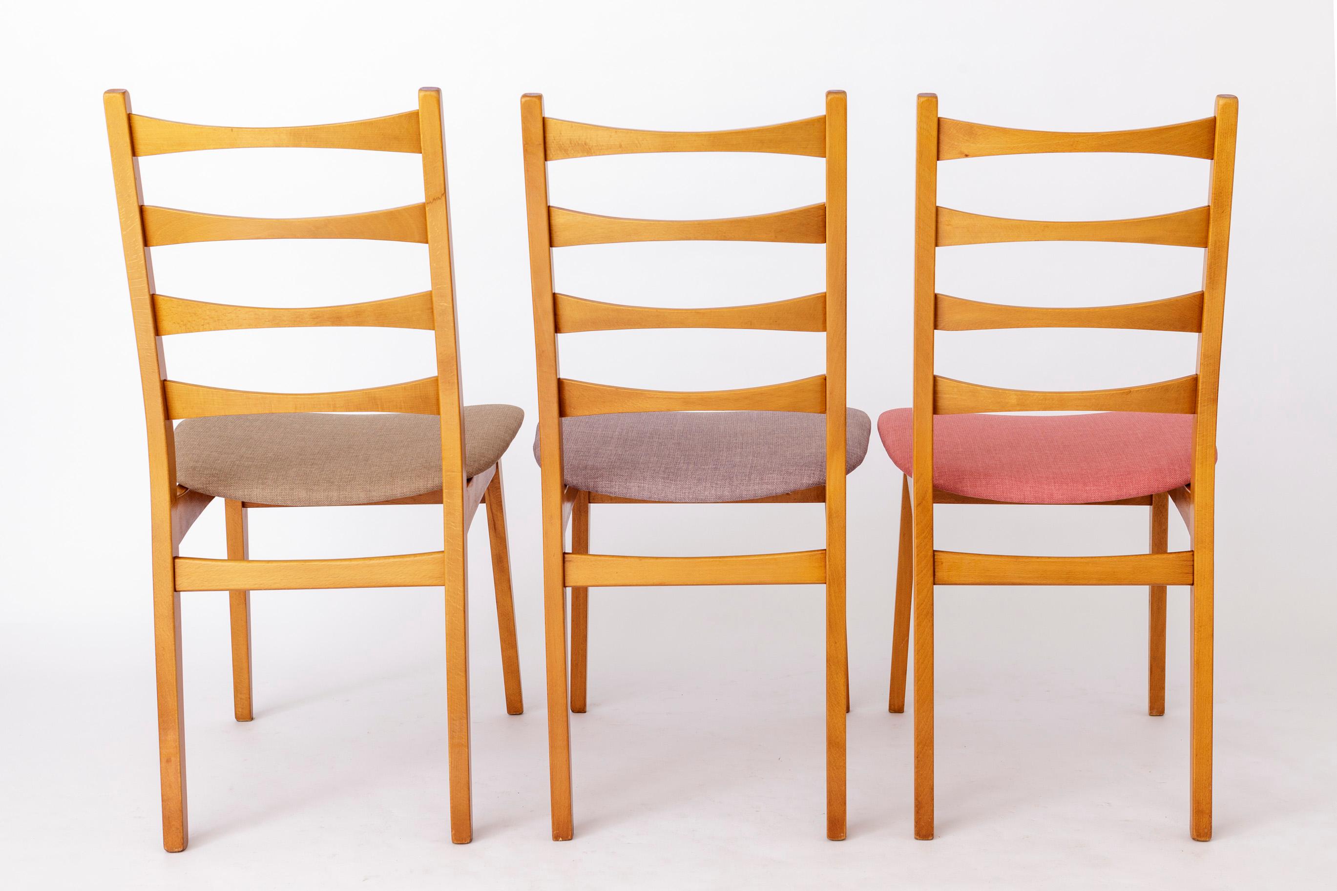 Teak 6 Vintage Chairs 1960s-1970s Germany For Sale