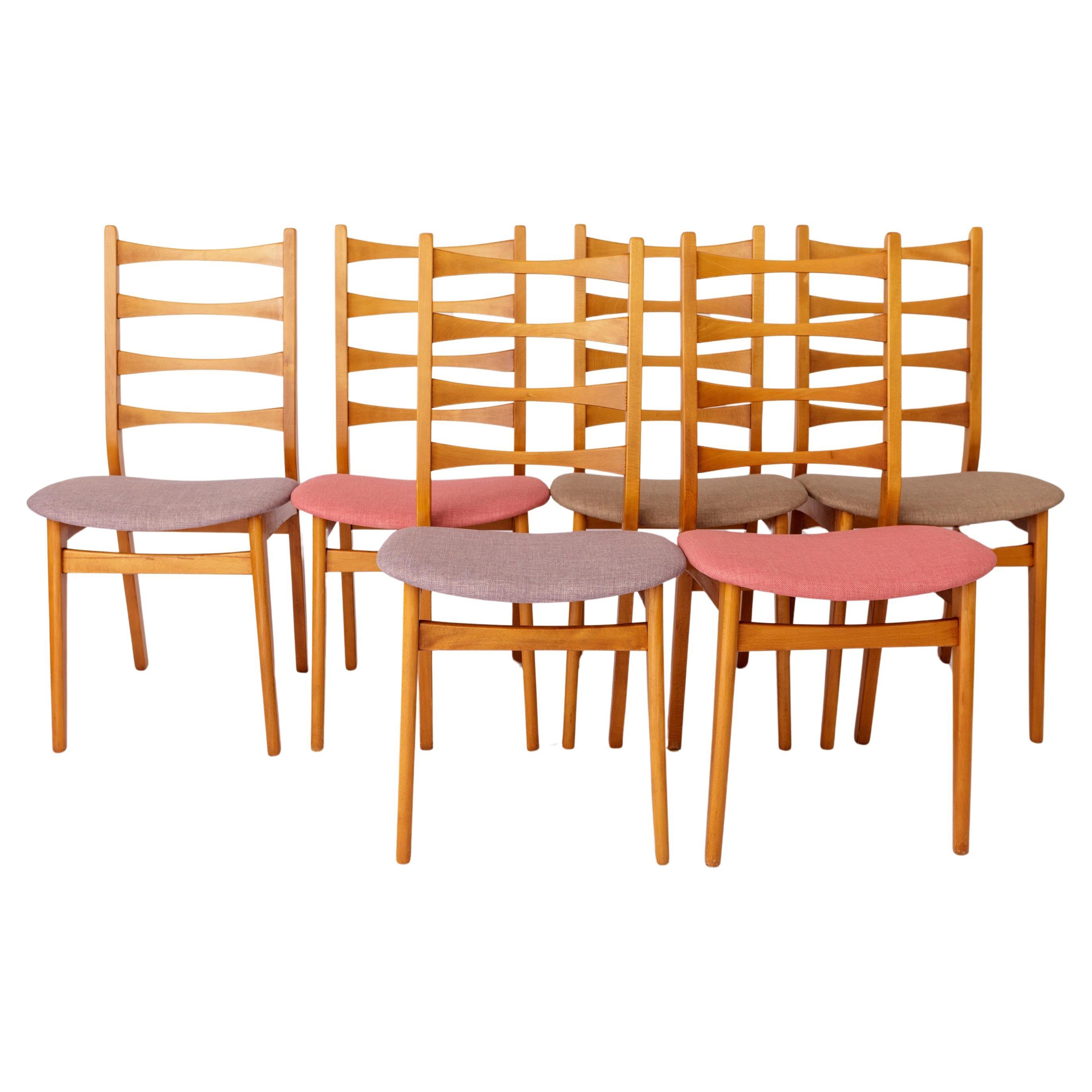 6 Vintage Chairs 1960s-1970s Germany
