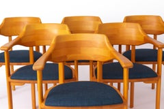 6 Vintage Chairs 1960s, Ansager Møbler, Danish