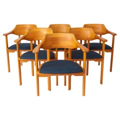 6 Vintage Chairs 1960s, Ansager Møbler, Danish