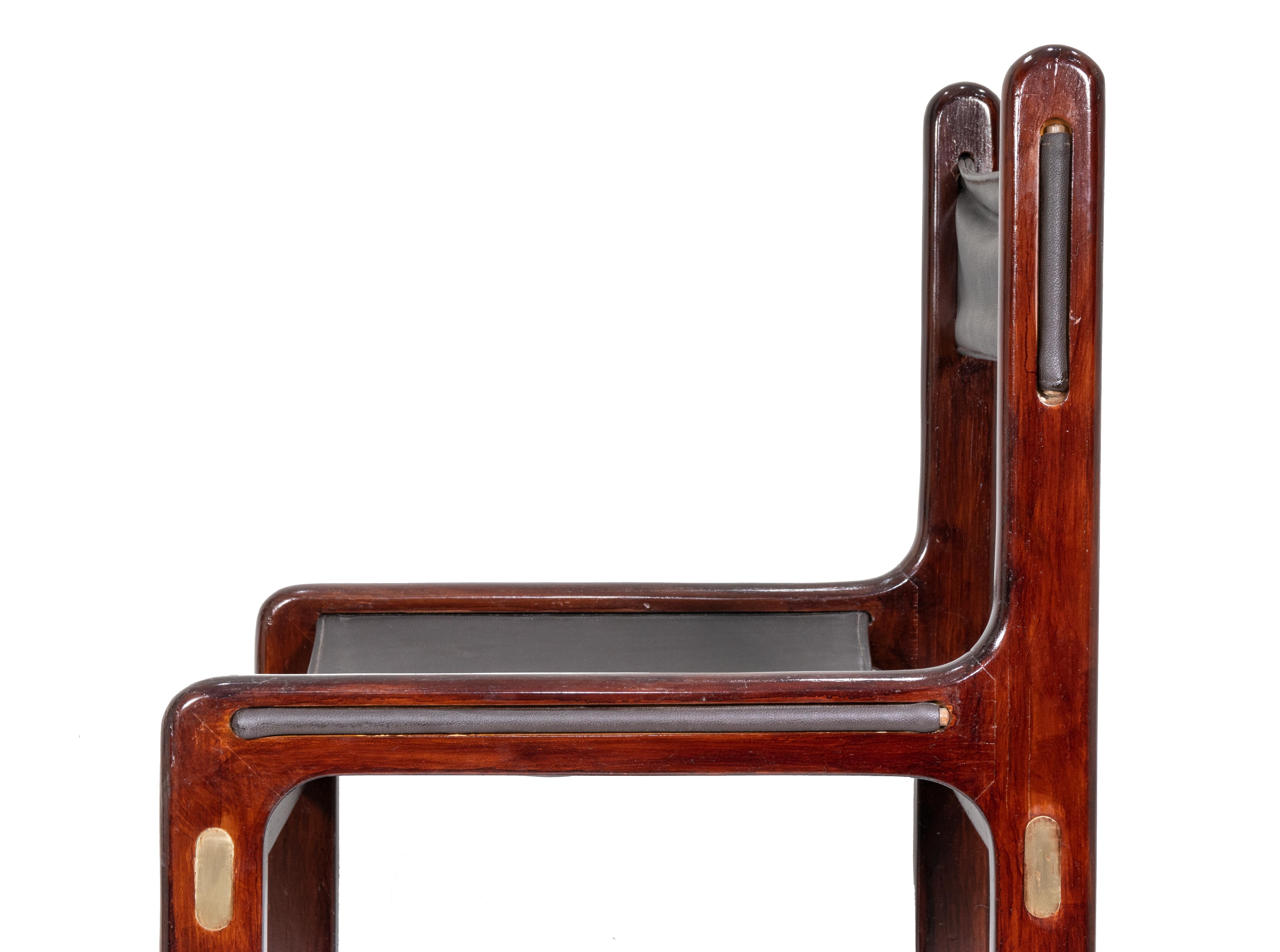 Milieu du XXe siècle 6 chaises vintage « Nautical Style » de Gallotti & Radice, années 1960 en vente