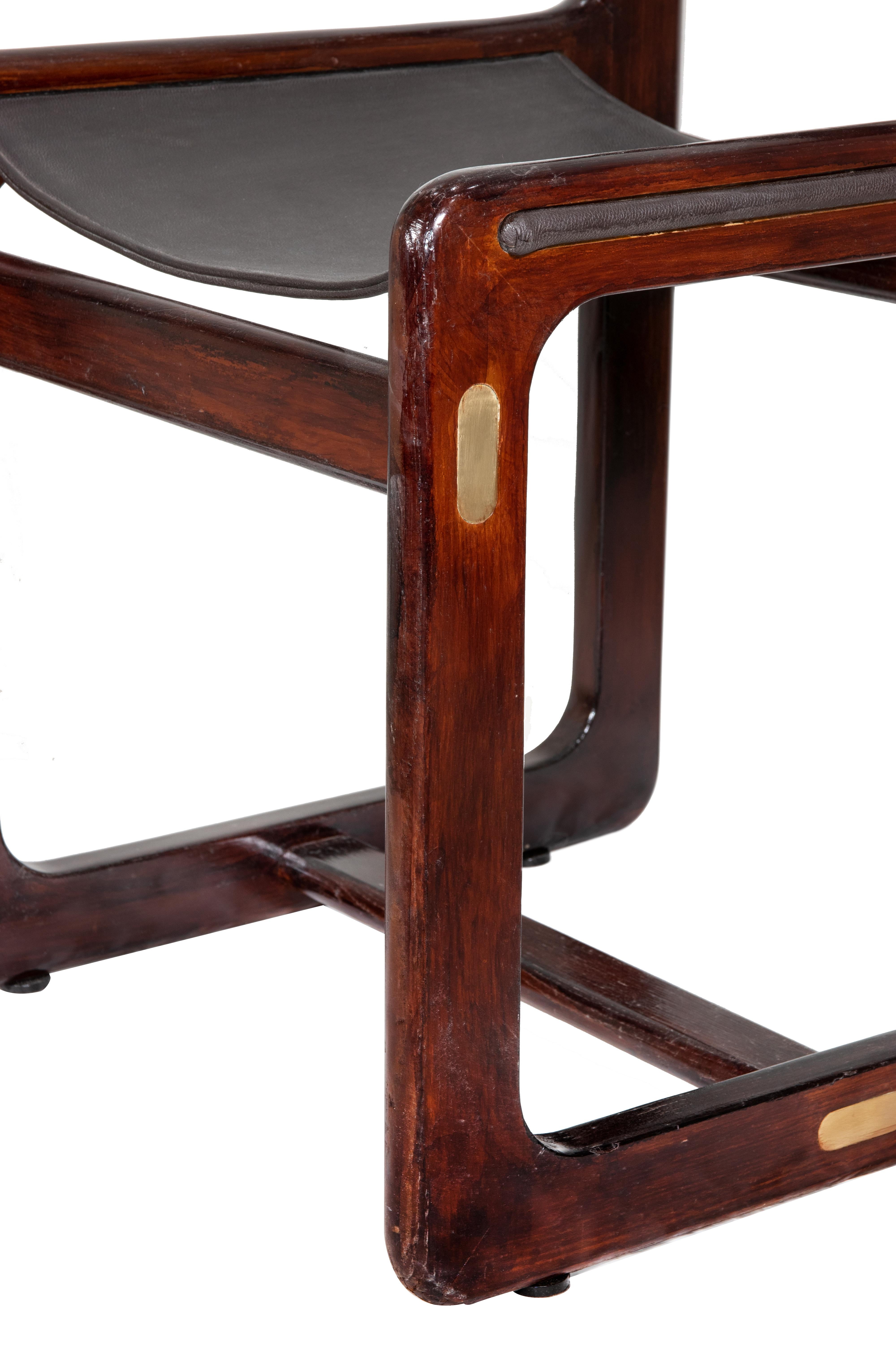 6 Vintage-Stühle im nautischen Stil von Gallotti & Radice, 1960er Jahre im Angebot 2
