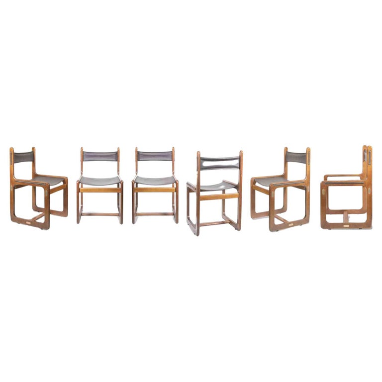 6 Vintage Chairs "Nautical Style" by Gallotti and Radice, 1960s For Sale at 1stDibs