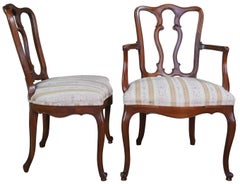 6 Vintage Drexel Heritage Cherry French Provincial Pretzel Back Dining Chairs