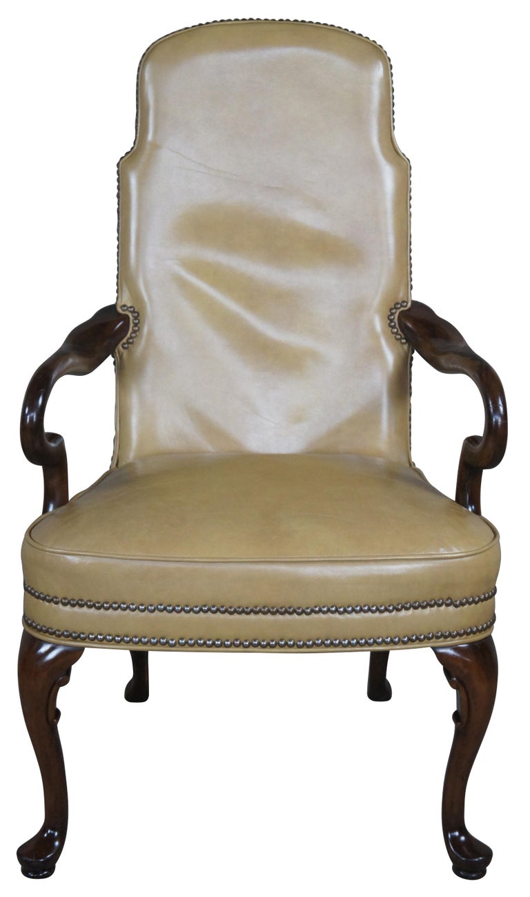 6 Vintage Ethan Allen Georgian Court Queen Anne Cherry Dining Chairs 11