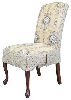 6 Vintage Lillian August Queen Anne Skirted Neoclassical Cherry Dining Chairs 40