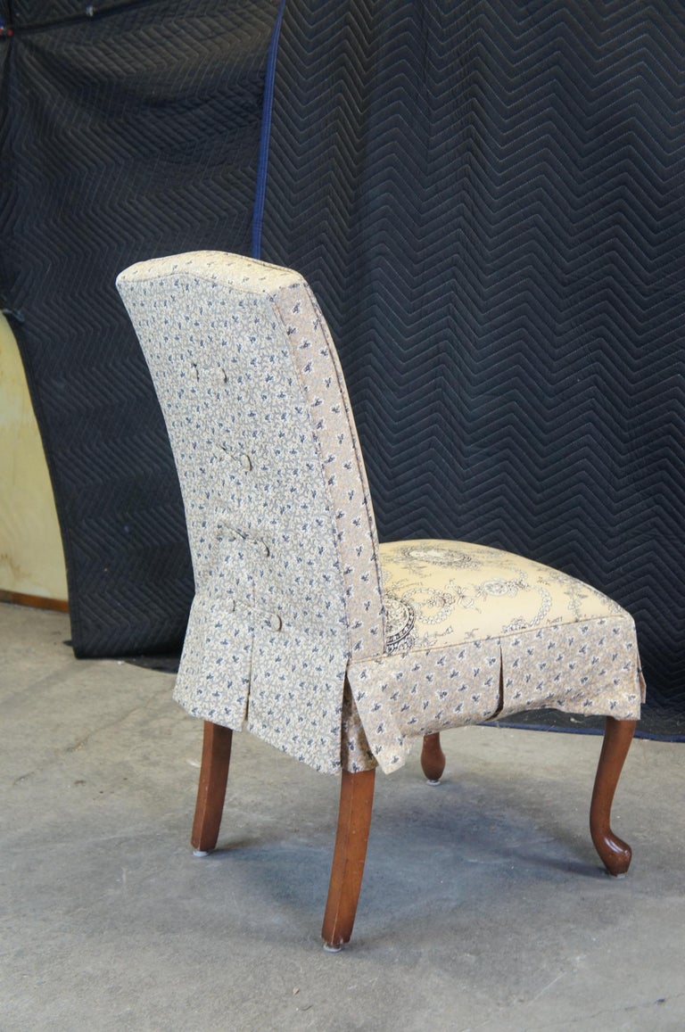 Queen anne style chair covers shop