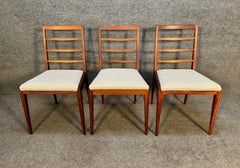 6 Vintage Mid Century Modern Mahogany Dining Chairs by McIntosh
