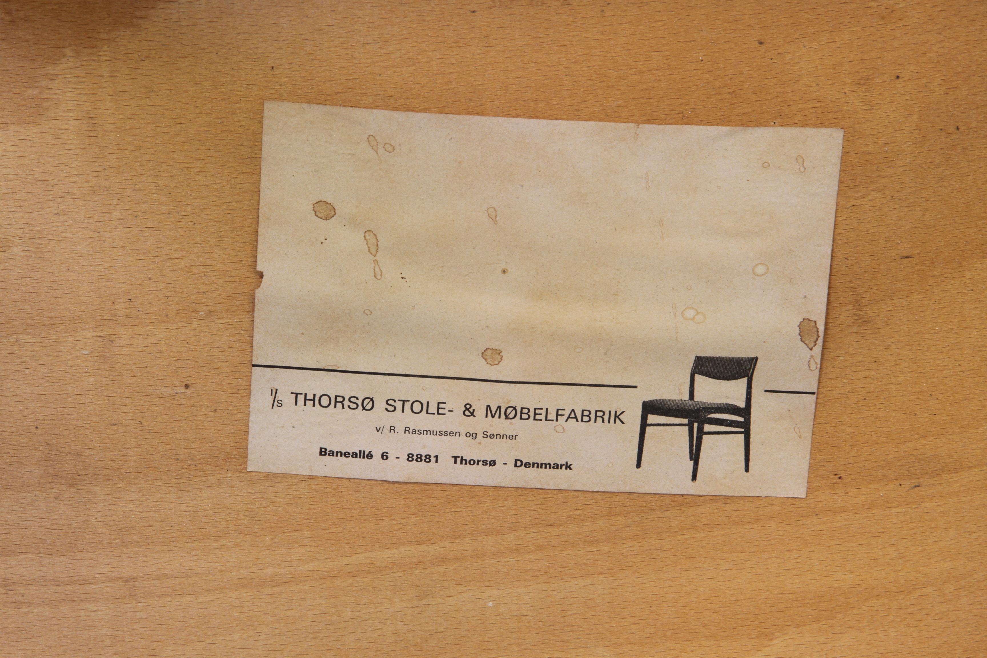 6 Vintage Palisander Esszimmerstühle, Dänemark, Thorsø Stole og Møbelfabrik im Angebot 12