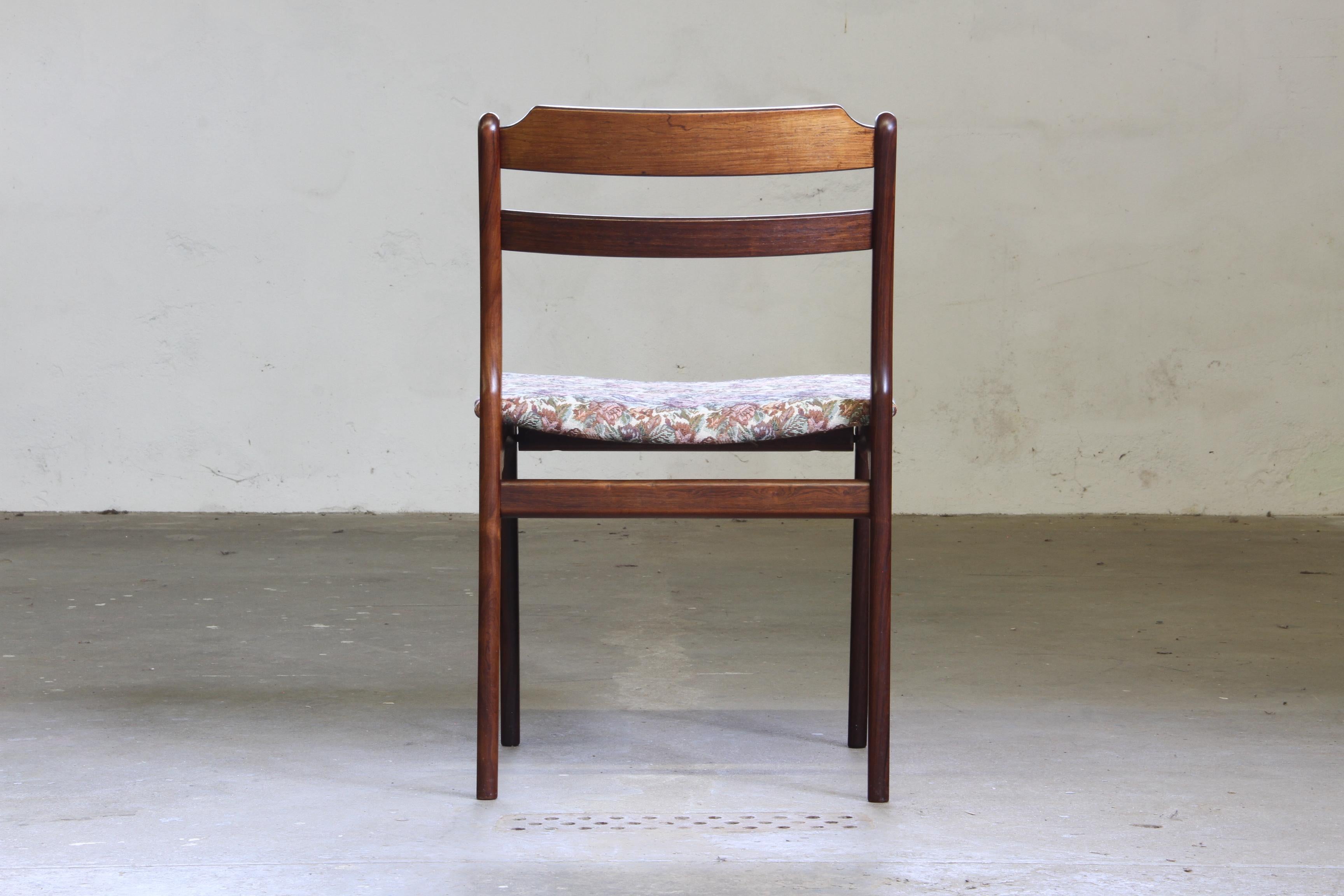 6 Vintage Palisander Esszimmerstühle, Dänemark, Thorsø Stole og Møbelfabrik im Angebot 2