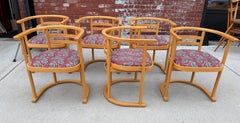 6 sedie vintage Thonet in stile Bauhaus / Art Déco di Josef Hoffmann