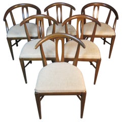 6 Used "Wishbone" Style Chairs by Blowing Rock Furniture