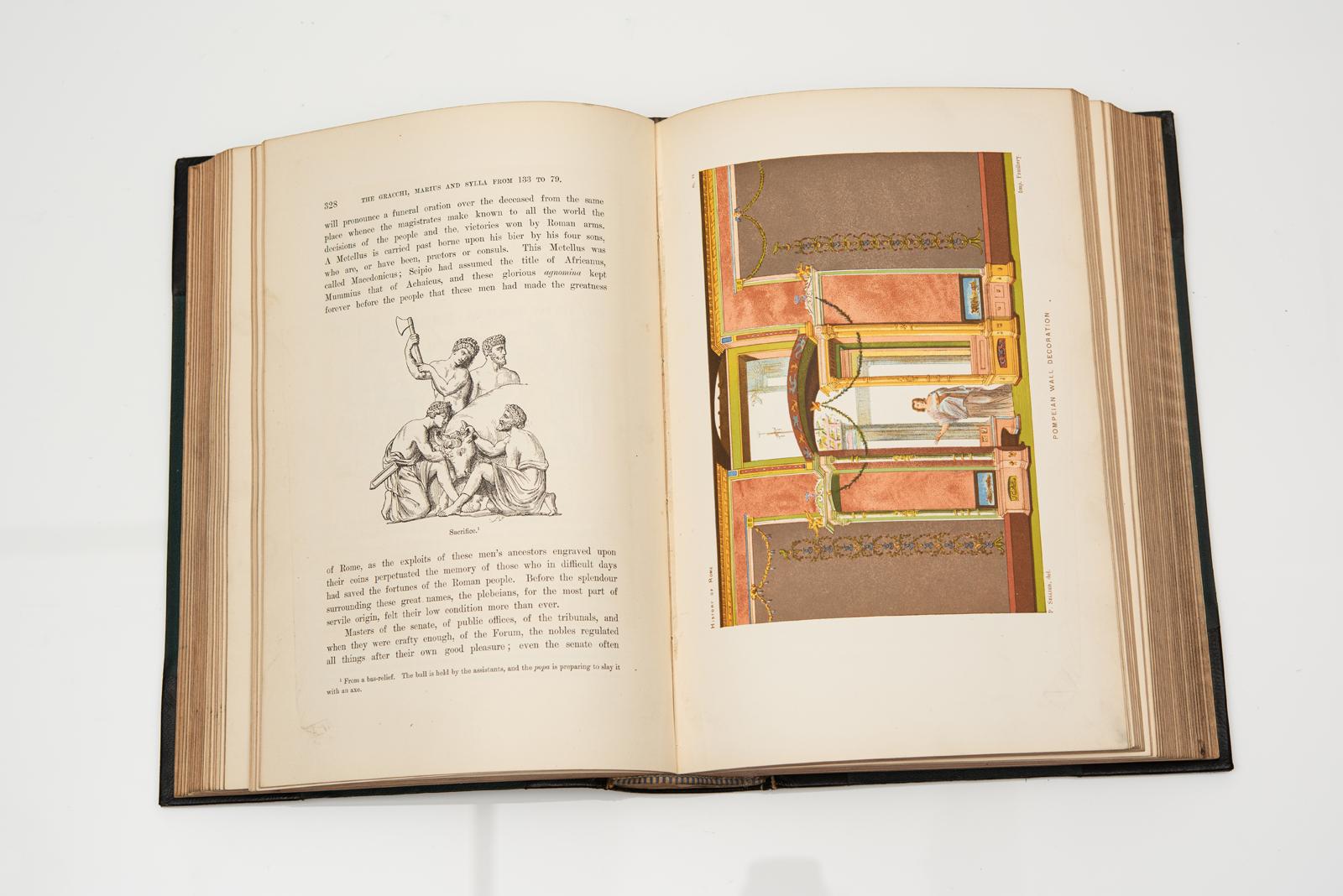 Leather 6 Vols. Victor Duruy. History of Rome and The Roman People... For Sale