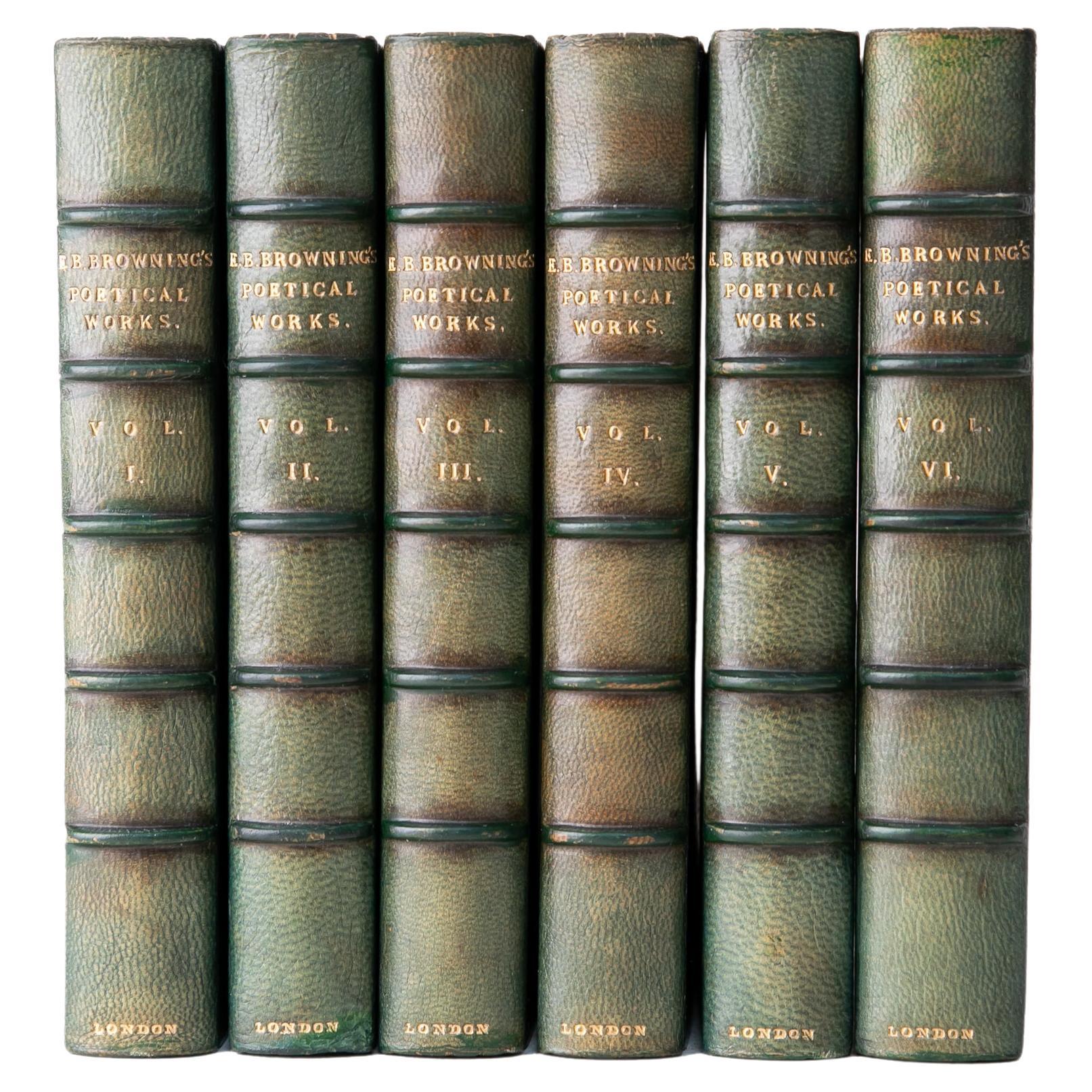 6 Volumes. Elizabeth Barrett Browning, The Poetical Works. For Sale