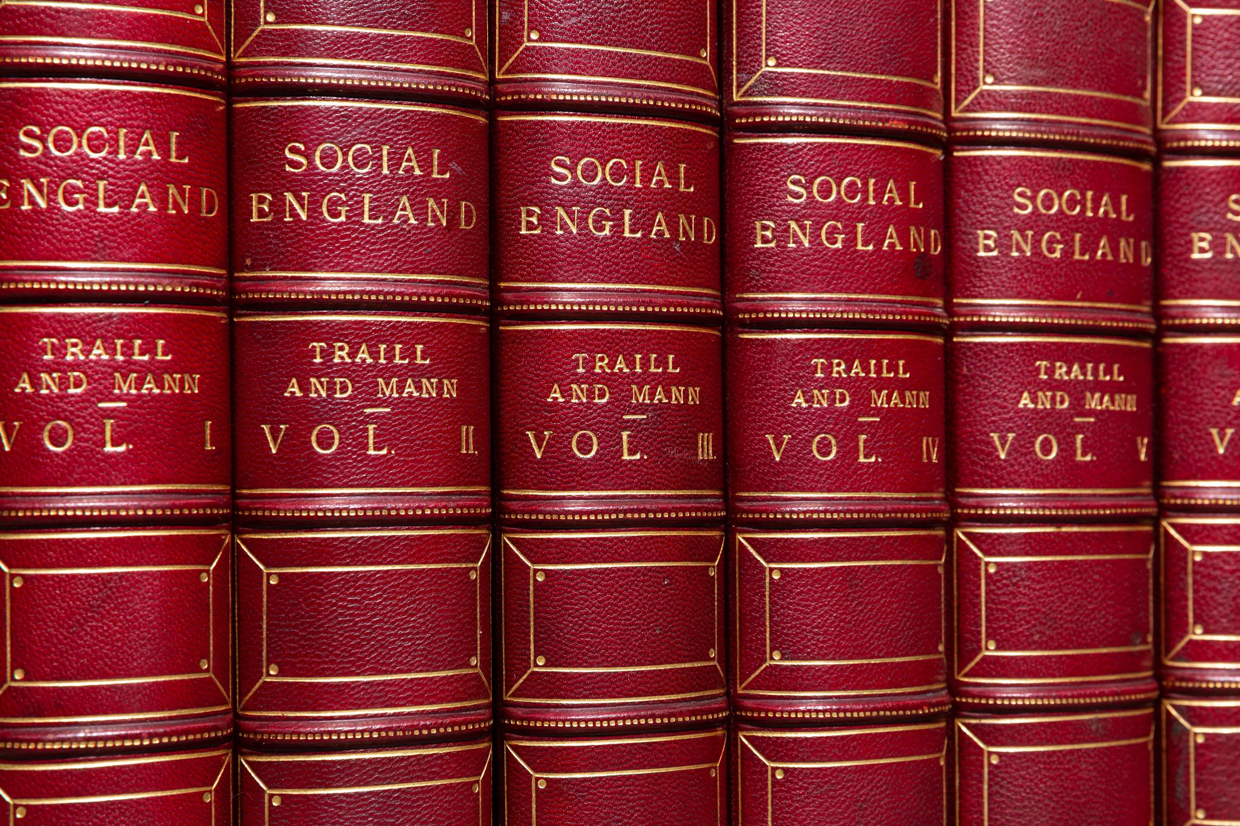 Britannique 6 Volumes, H. D. Traill, Angleterre sociale en vente