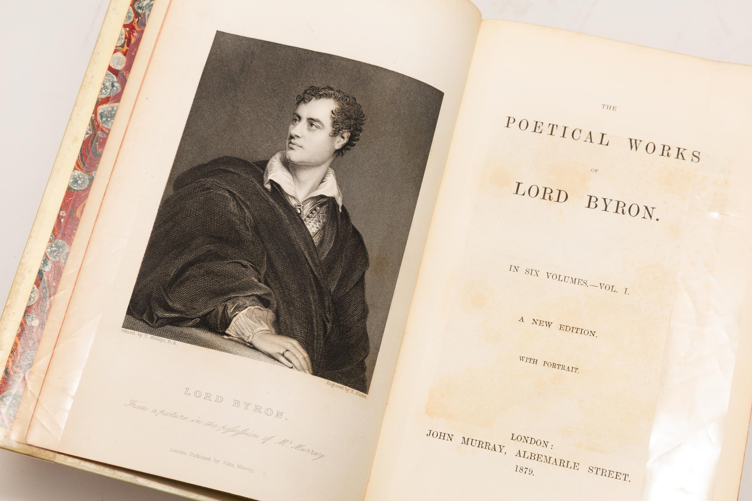 English 6 Volumes, Lord Byron, The Poetical Works of Lord Byron