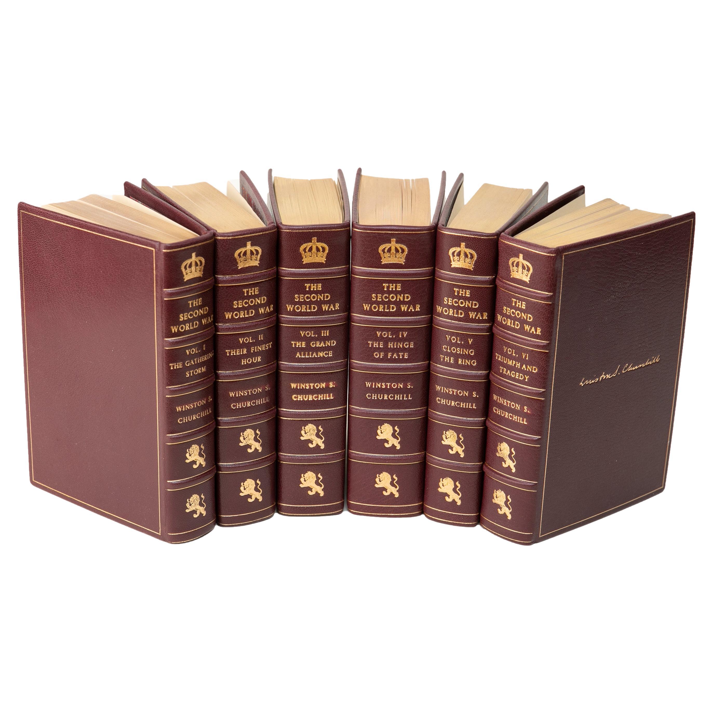 6 Volumes. Winston Churchill, The Second World War. For Sale