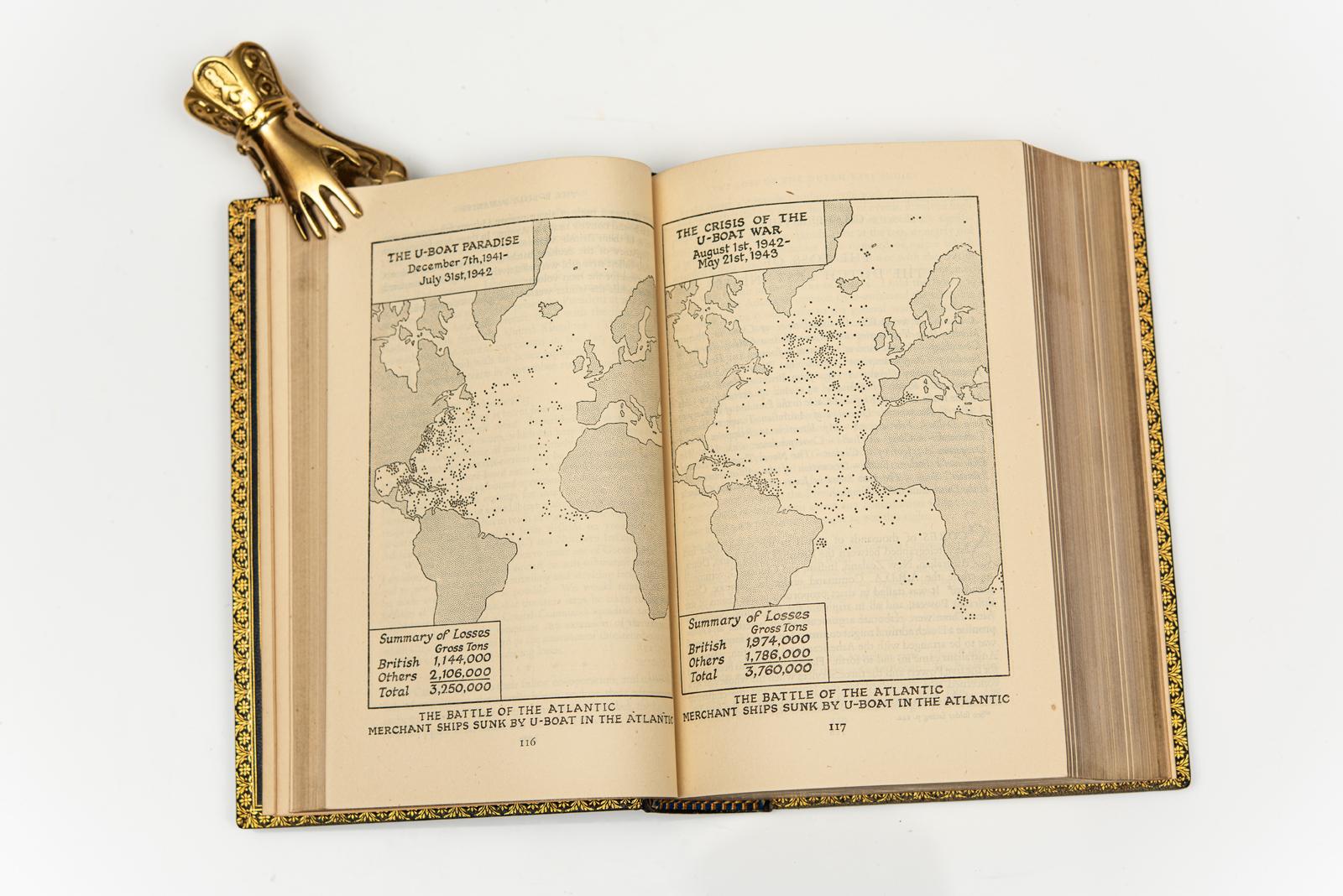 20ième siècle 6 Vol.Winston Churchill, La Seconde Guerre mondiale. Première édition signée par Churchill en vente