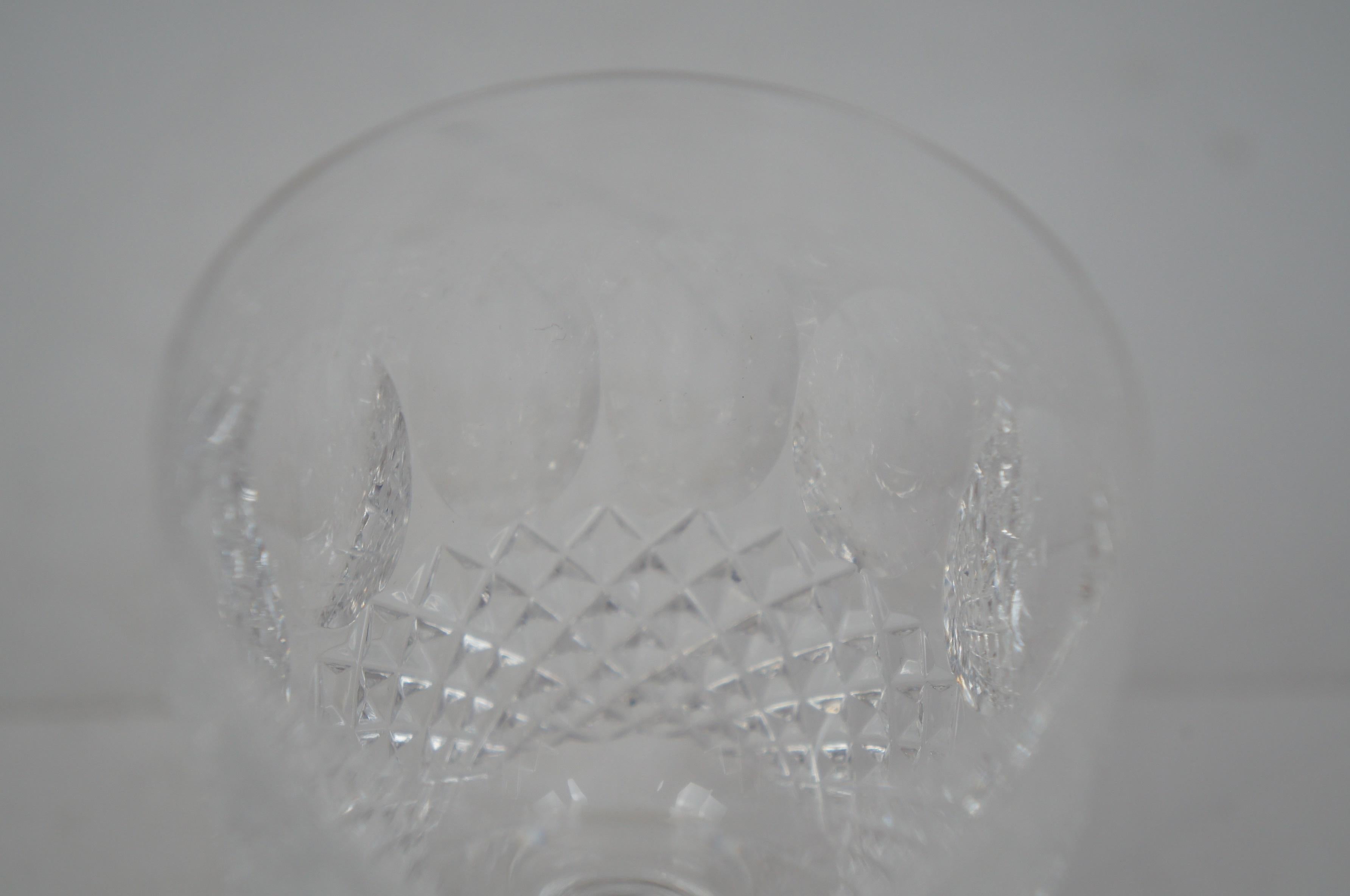 6 Vtg Waterford Cut Crystal Glass Colleen Red Wine Drinking Short Stem Glasses 1