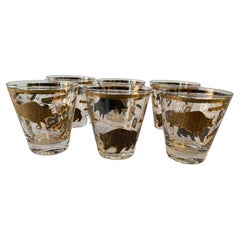 6 Wall Street ( Bull And Bear) Glasses By Hammecher Schlemmer