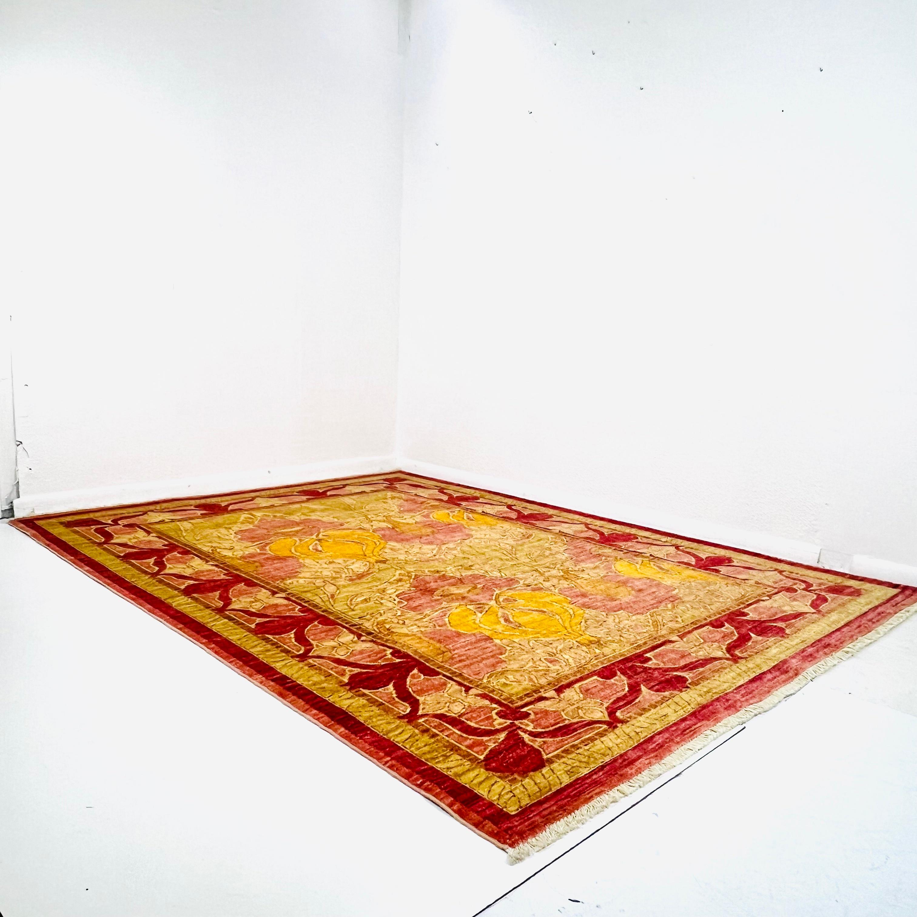 6' X 8' Arts and Crafts Area Rug For Sale 6
