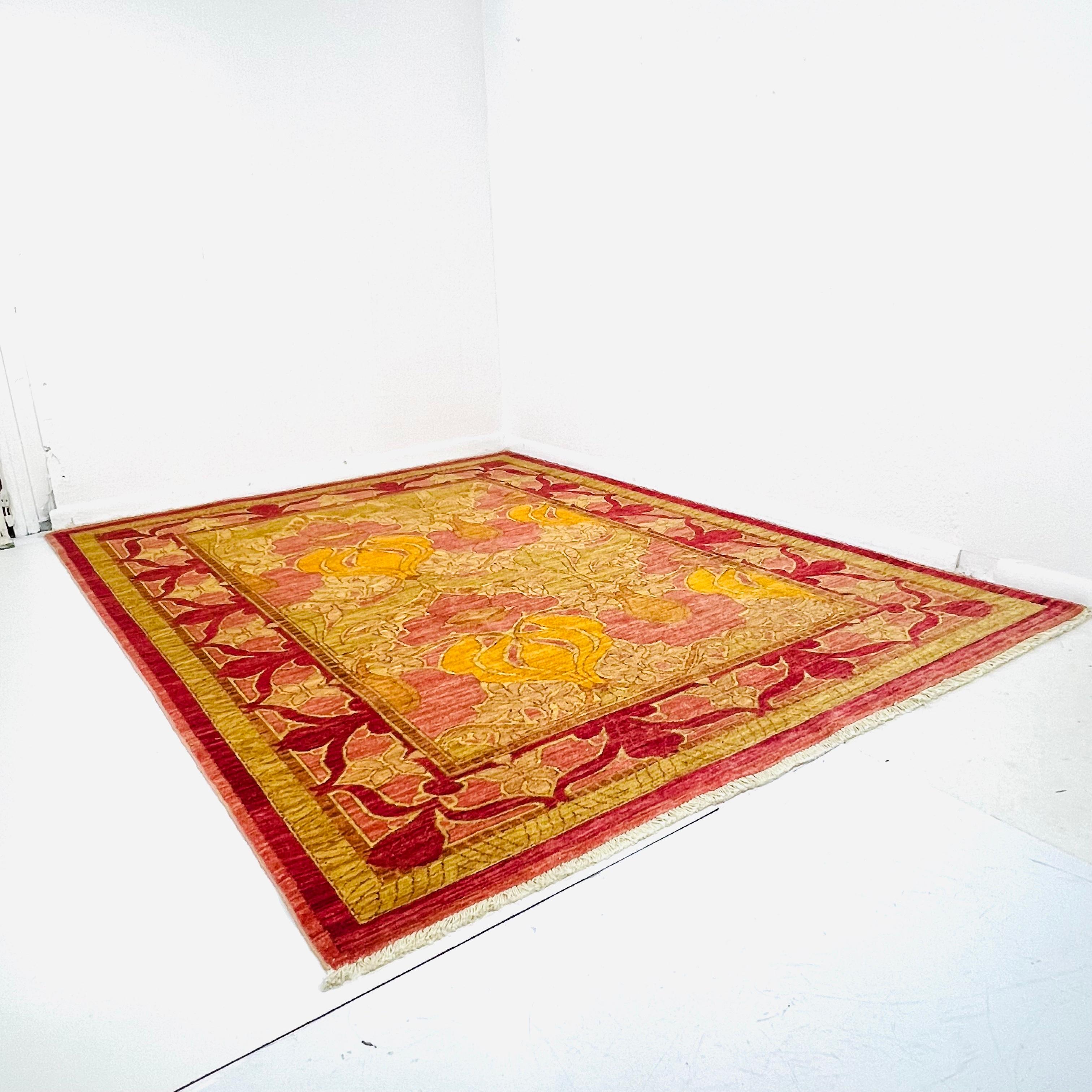 6' X 8' Arts and Crafts Area Rug For Sale 7