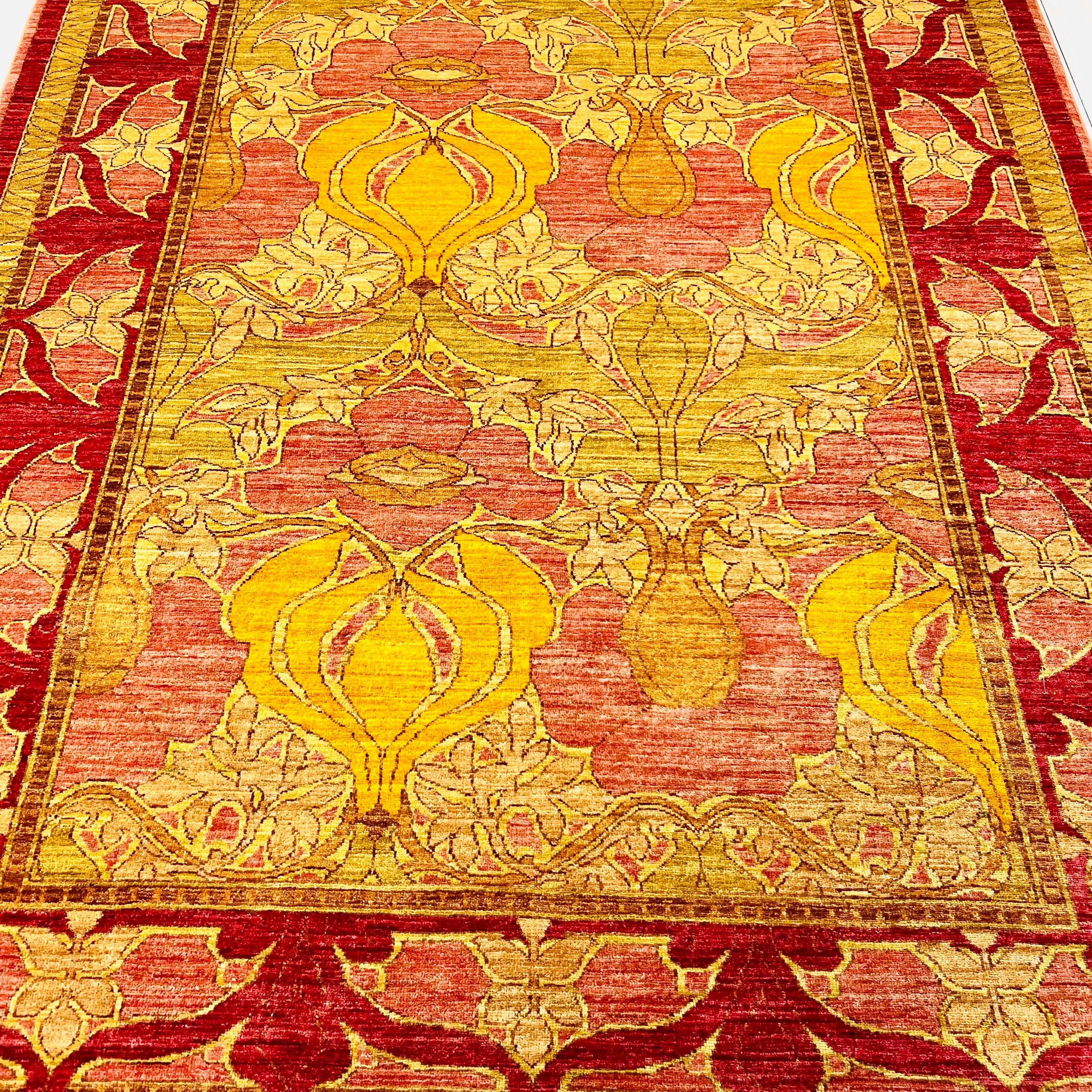 6' X 8' Arts and Crafts Area Rug In Good Condition For Sale In Dallas, TX