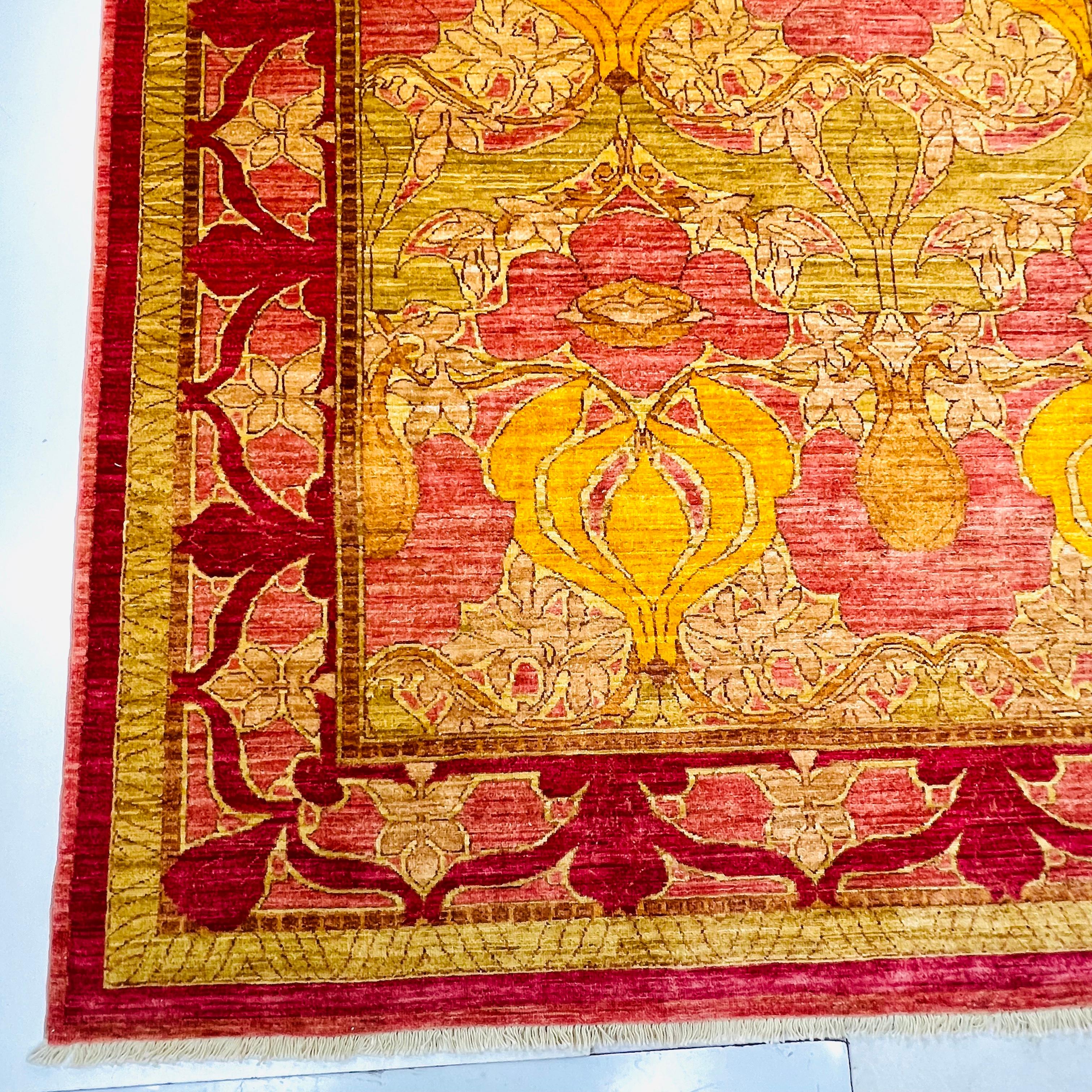 Wool 6' X 8' Arts and Crafts Area Rug For Sale