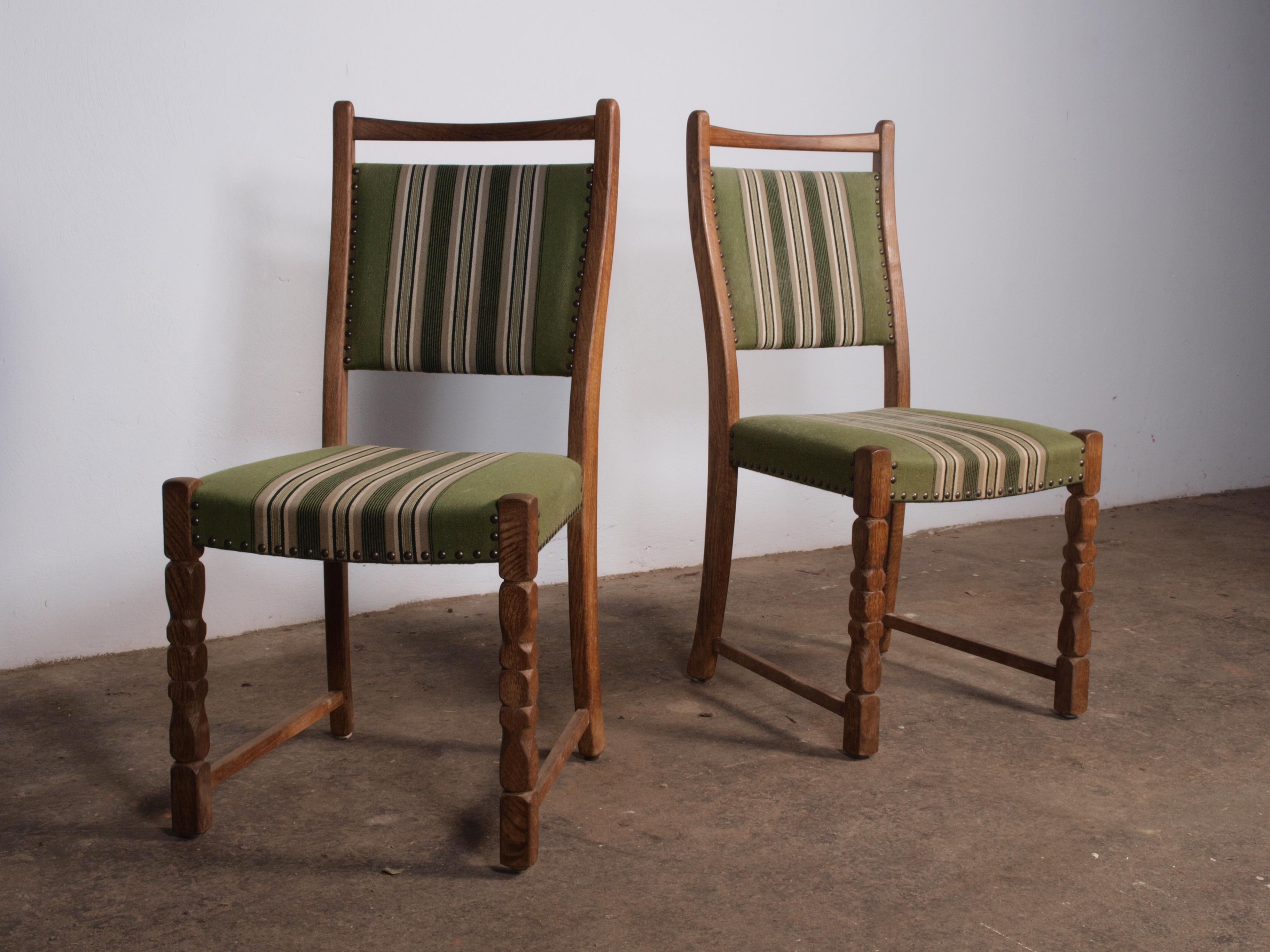 6 x Danish Oak Dining Chairs Style of Kjærnulf For Sale 8