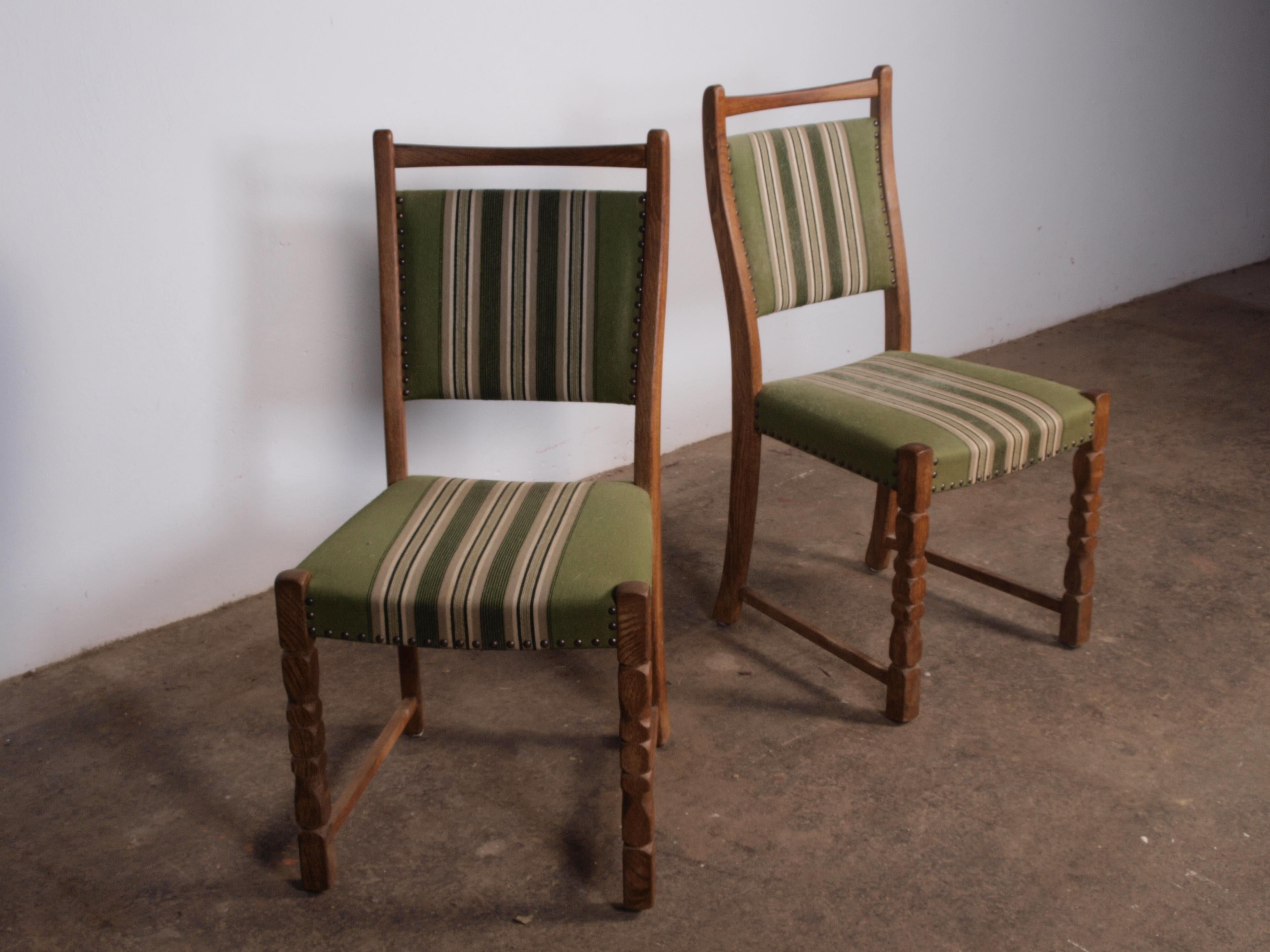 6 x Danish Oak Dining Chairs Style of Kjærnulf For Sale 1