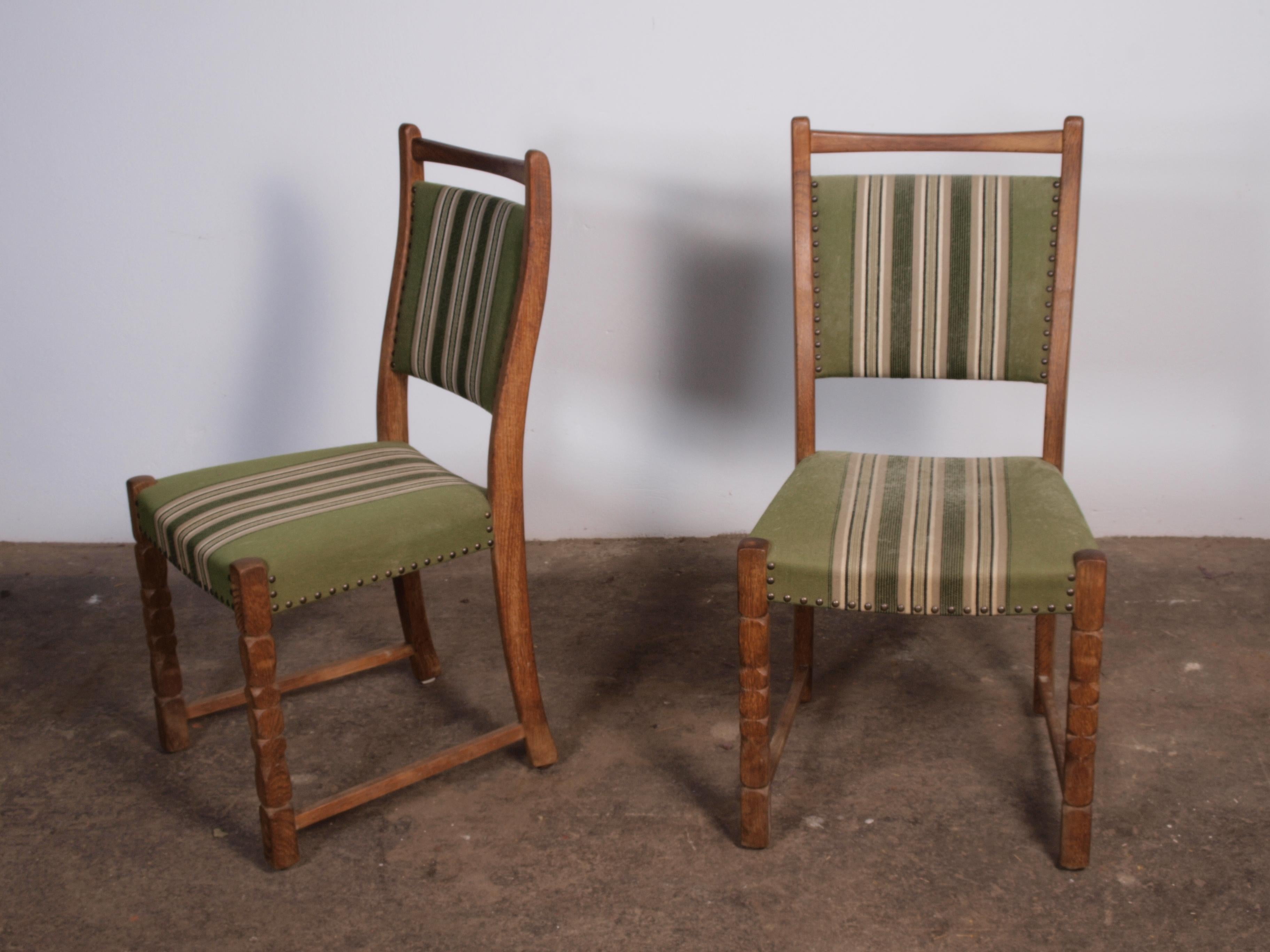6 x Danish Oak Dining Chairs Style of Kjærnulf For Sale 2